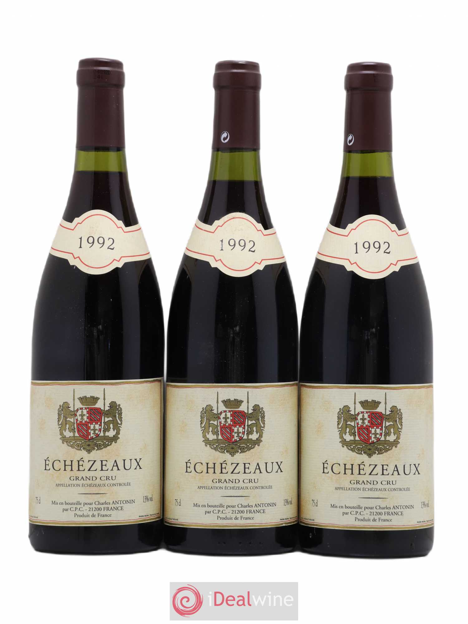 Echezeaux Grand Cru Charles Antonin 1992 - Lot de 3 bouteilles - 0