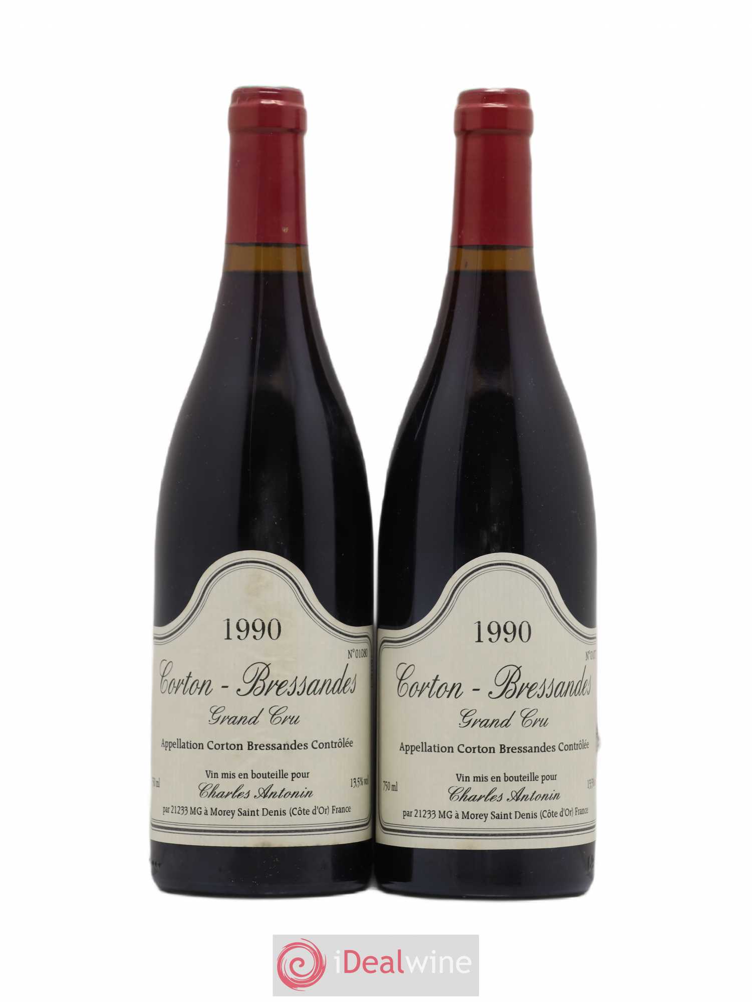 Corton Grand Cru Bressandes Charles Antonin 1990 - Posten von 2 Flaschen - 0