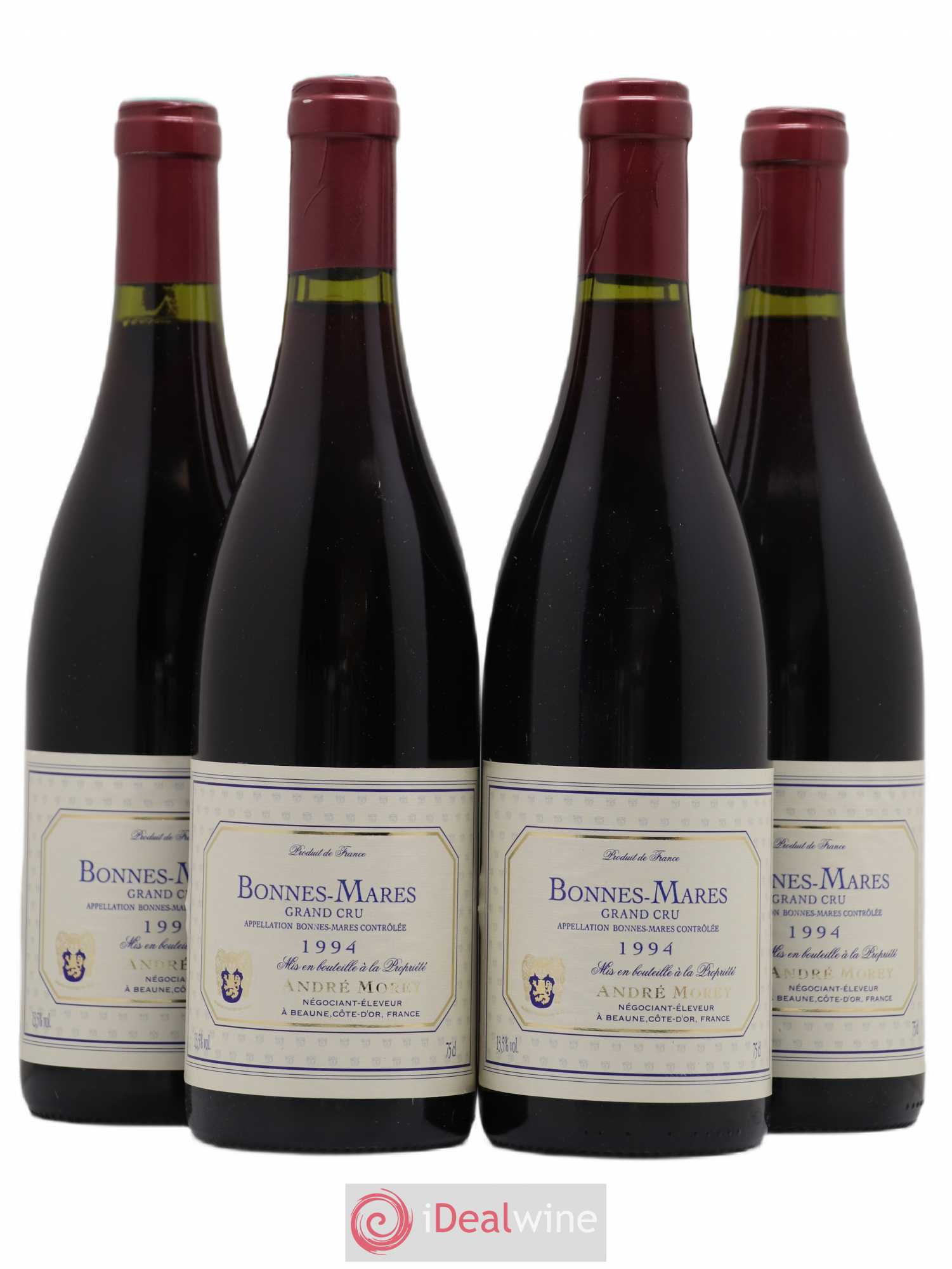 Bonnes-Mares Grand Cru Andre Morey 1994 - Lot de 4 bouteilles - 0