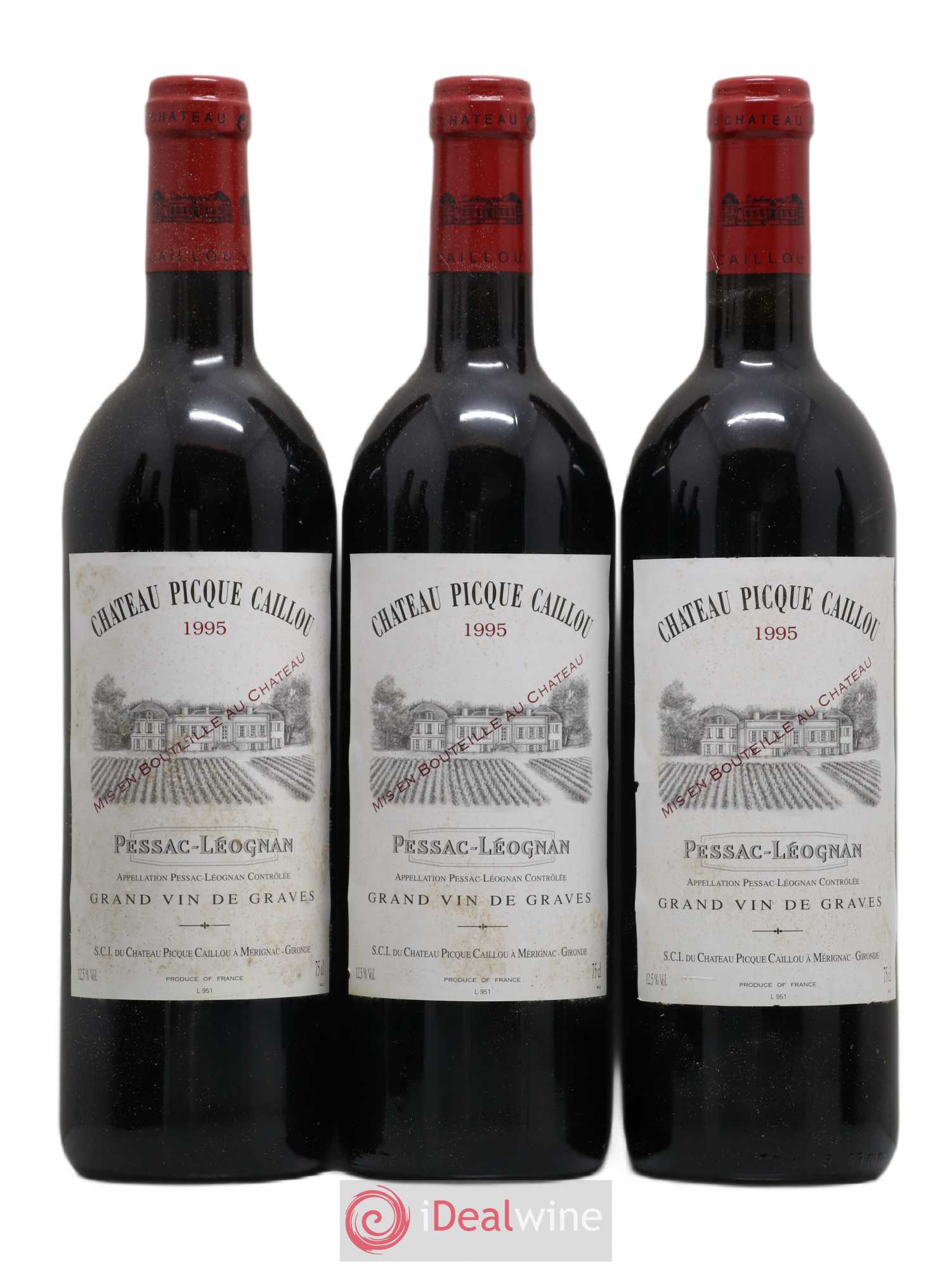 Château Picque Caillou 1995 - Lot de 12 bouteilles - 3