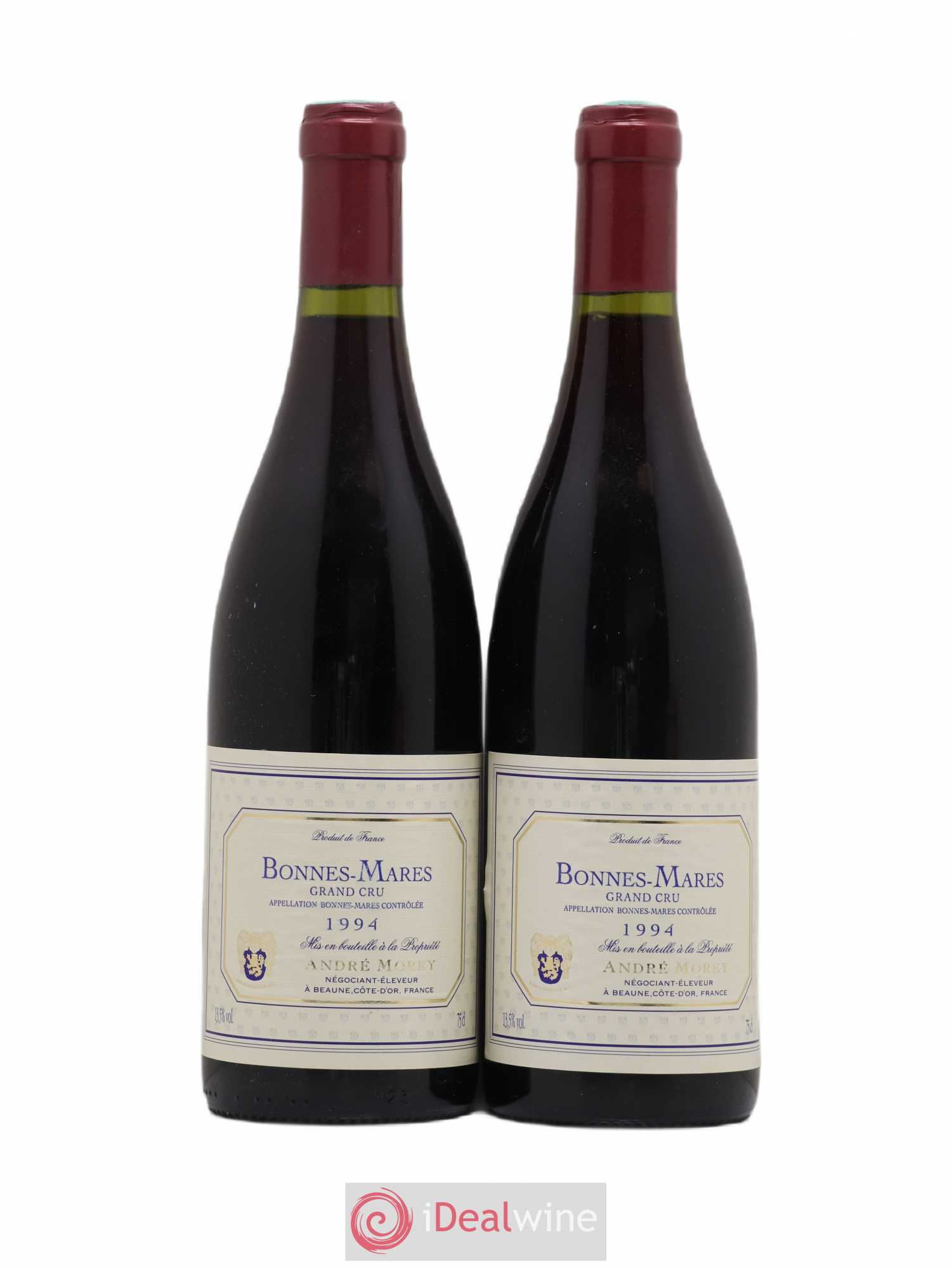 Bonnes-Mares Grand Cru Andre Morey 1994 - Lot de 2 bouteilles - 0