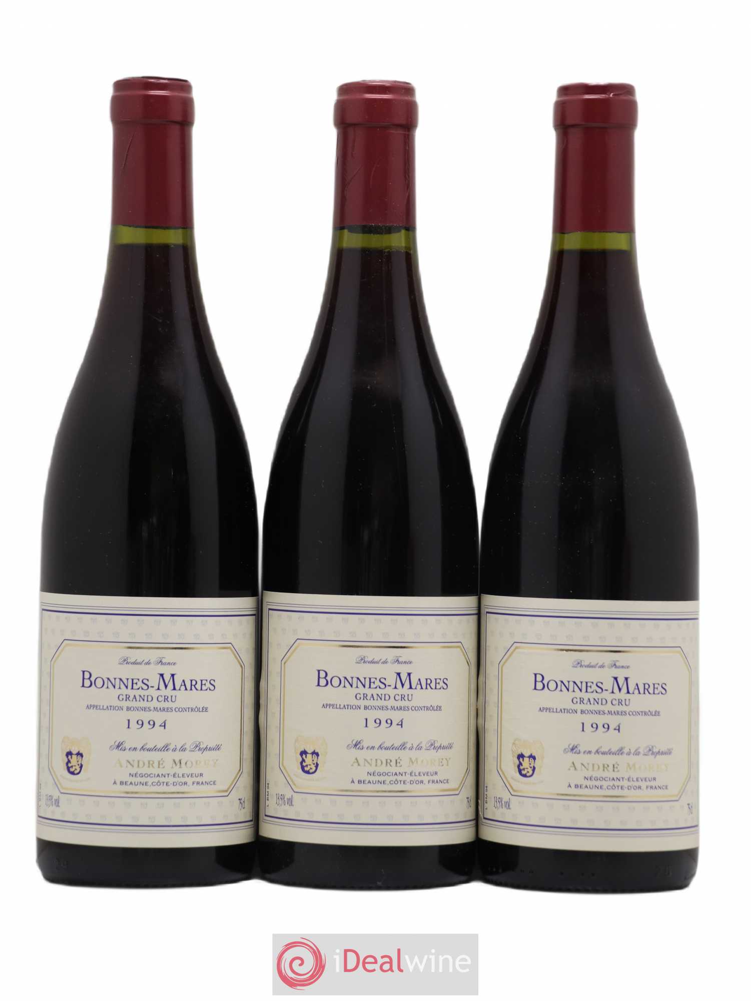 Bonnes-Mares Grand Cru Andres Morey 1994 - Lot de 3 bouteilles - 0