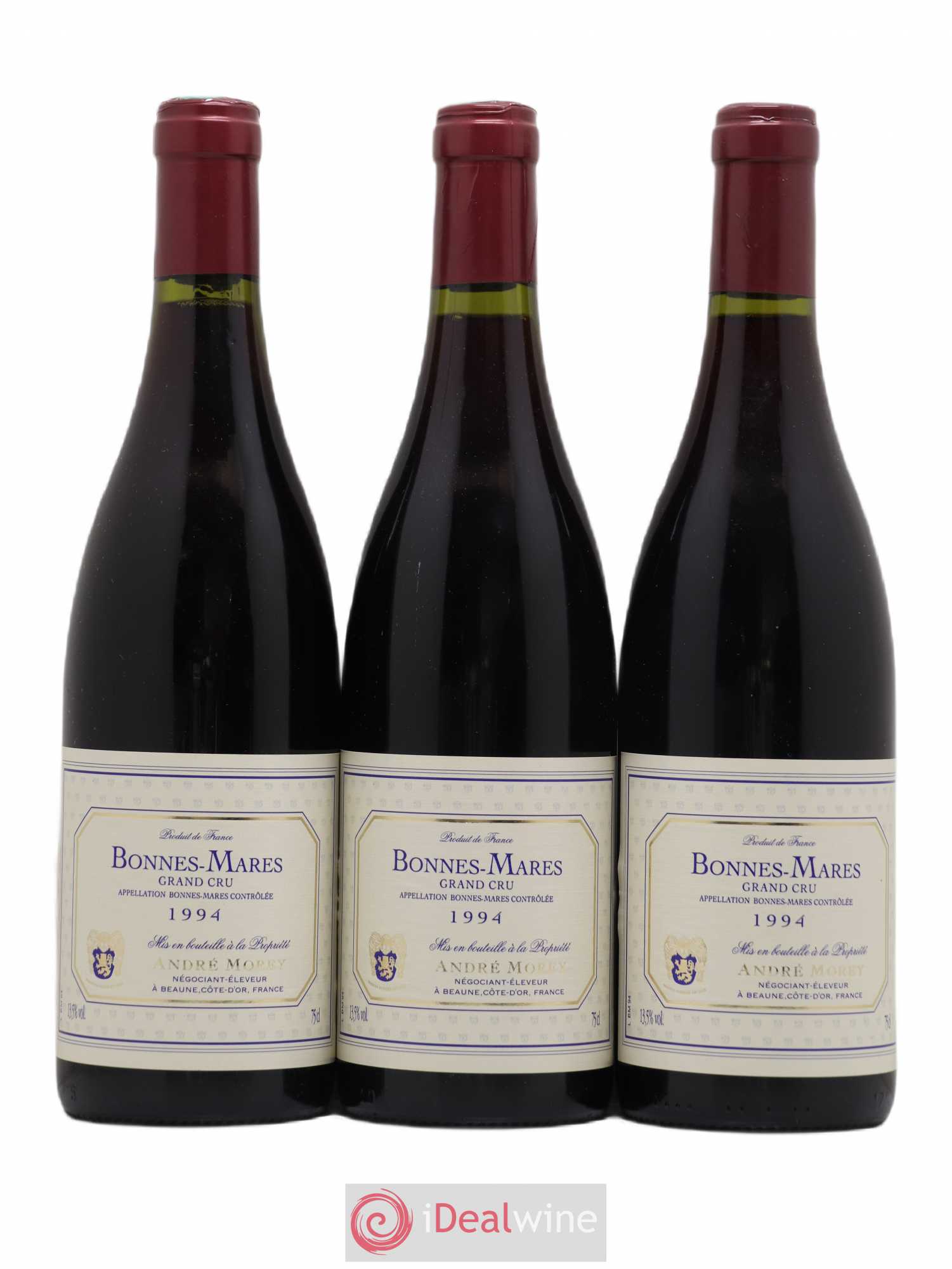 Bonnes-Mares Grand Cru Andres Morey 1994 - Lot de 3 bouteilles - 0