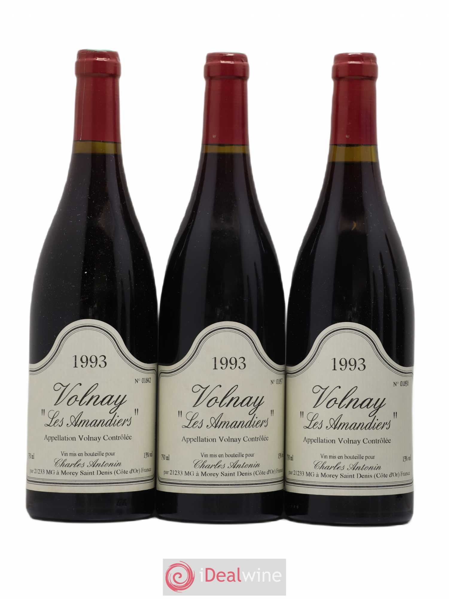 Volnay Les Amandiers Charles Antonin 1993 - Posten von 6 Flaschen - 1
