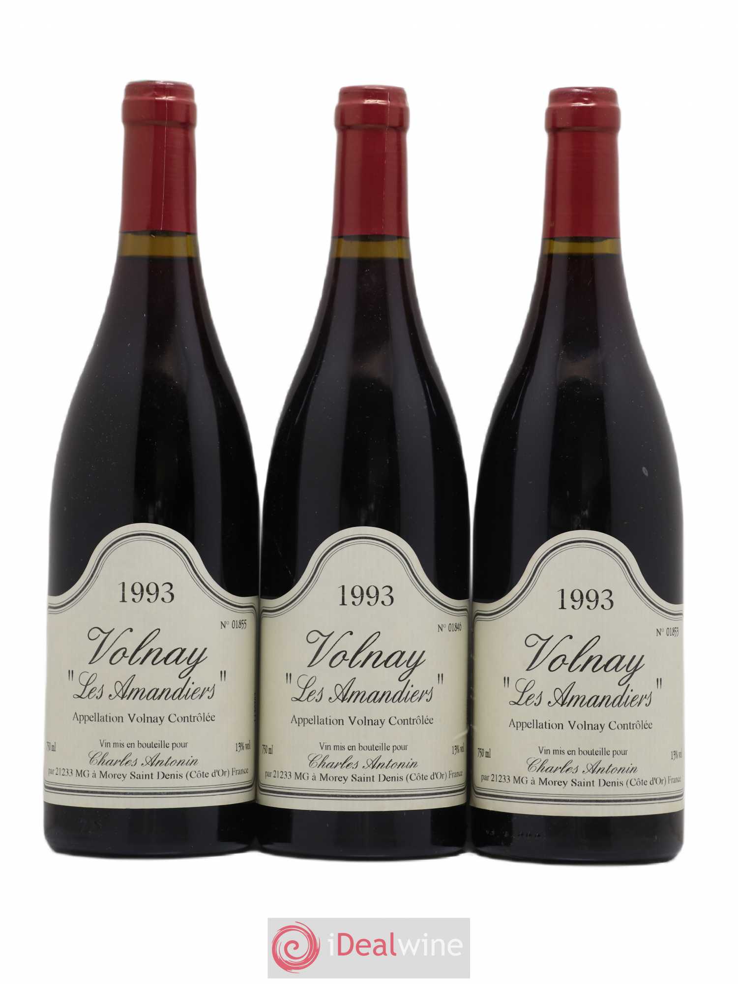 Volnay Les Amandiers Charles Antonin 1993 - Posten von 6 Flaschen - 2