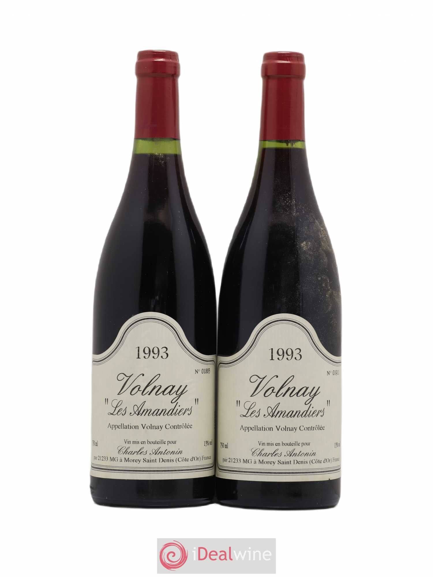 Volnay Les Amandiers Charles Antonin 1993 - Posten von 2 Flaschen - 0