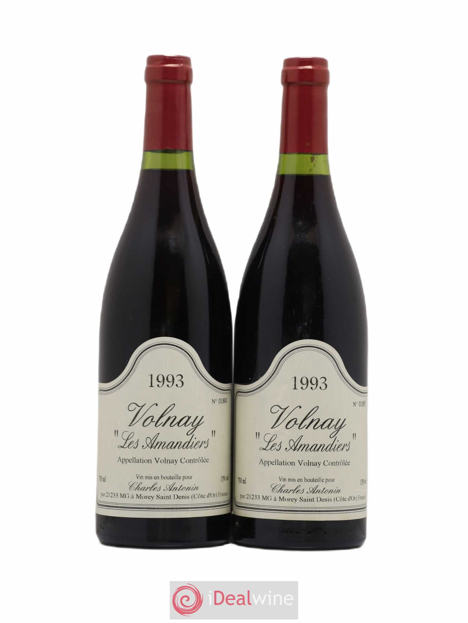 Volnay Les Amandiers Charles Antonin 1993 - Posten von 2 Flaschen - 0