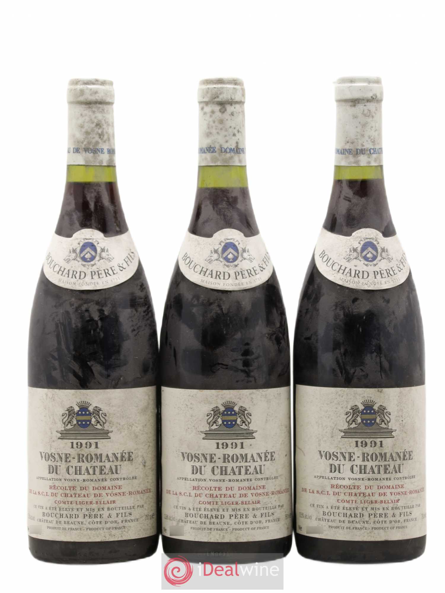 Vosne-Romanée Du Chateau Liger Belair Bouchard Pere et Fils 1991 - Posten von 3 Flaschen - 0