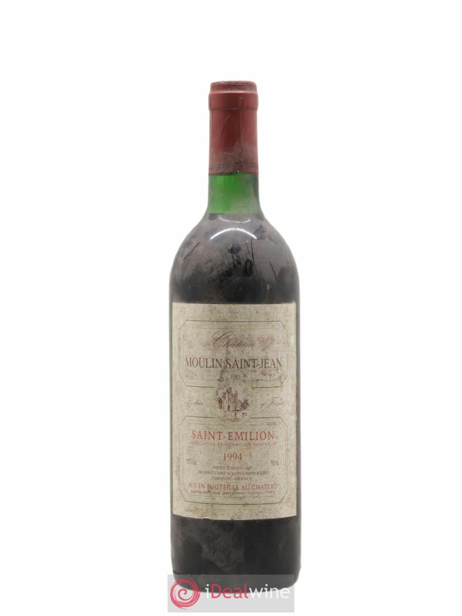 Saint-Émilion Moulin Saint Jean (sans prix de réserve) 1994 - Posten von 1 Flasche - 0