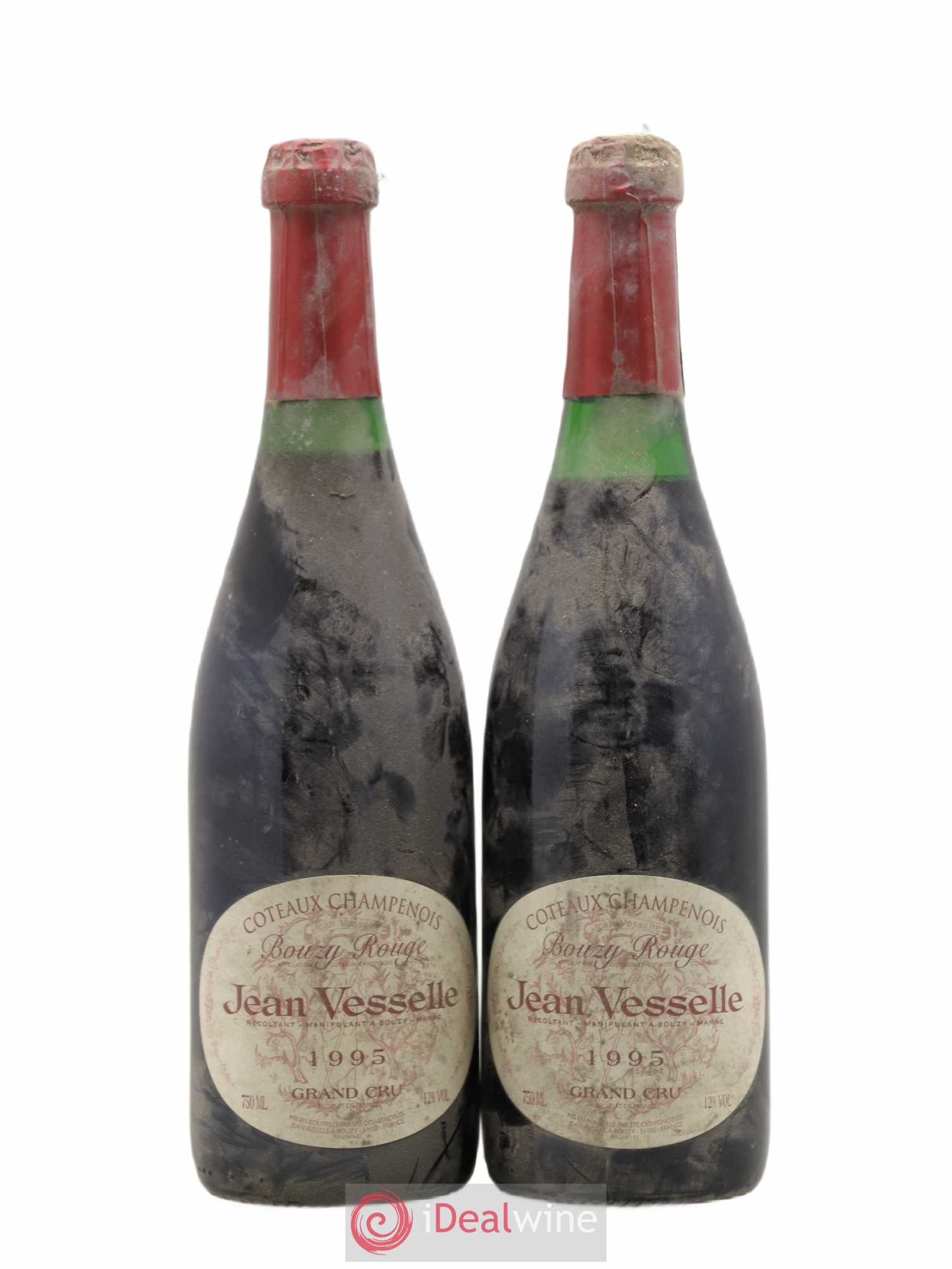 Coteaux Champenois Bouzy - Jean Vesselle 1995 - Lot de 2 bouteilles - 0