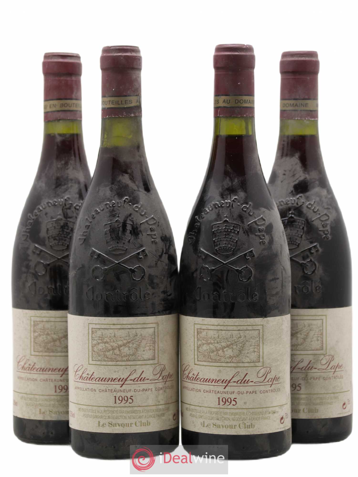 Châteauneuf-du-Pape Le Savour Club 1995 - Lot de 4 bouteilles - 0