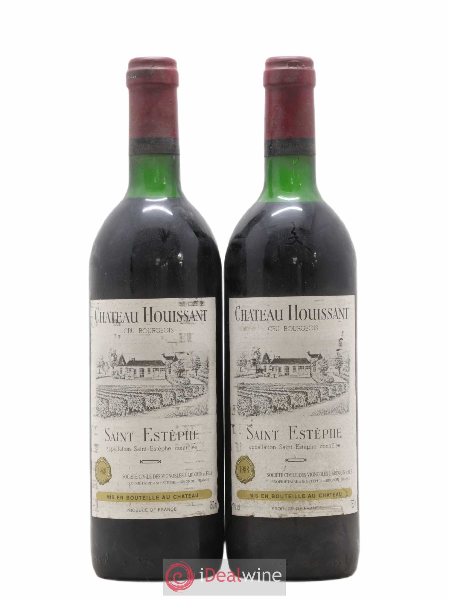 Saint-Estèphe Château Houissant (sans prix de réserve) 1988 - Posten von 2 Flaschen - 0