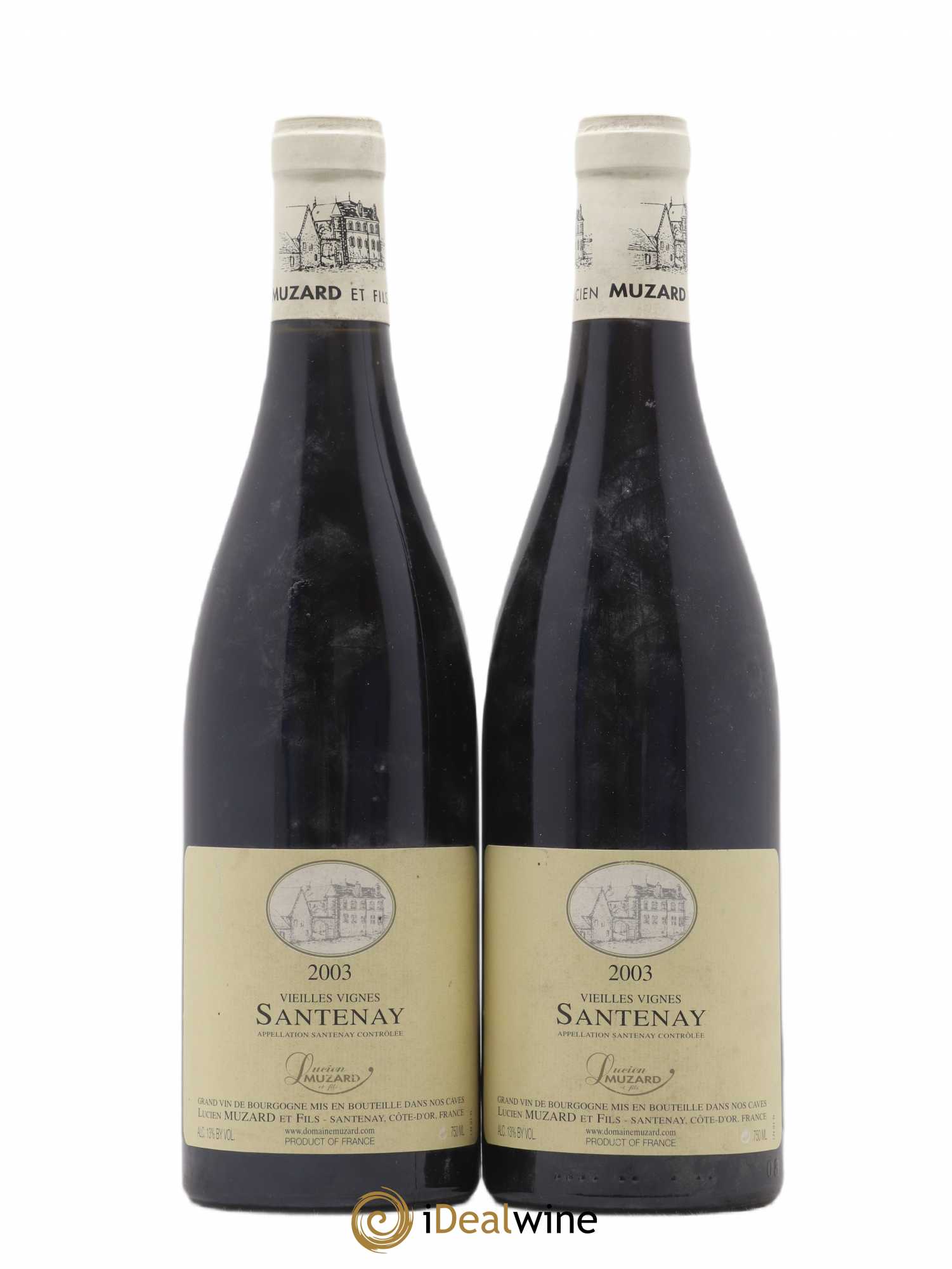 Santenay vieilles vignes Lucien Muzard (sans prix de réserve) 2003 - Posten von 2 Flaschen - 0