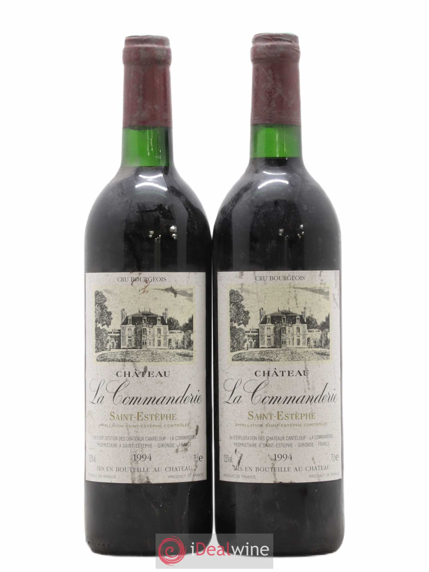 Château la Commanderie Cru Bourgeois (sans prix de réserve) 1994 - Lot de 2 bouteilles - 0