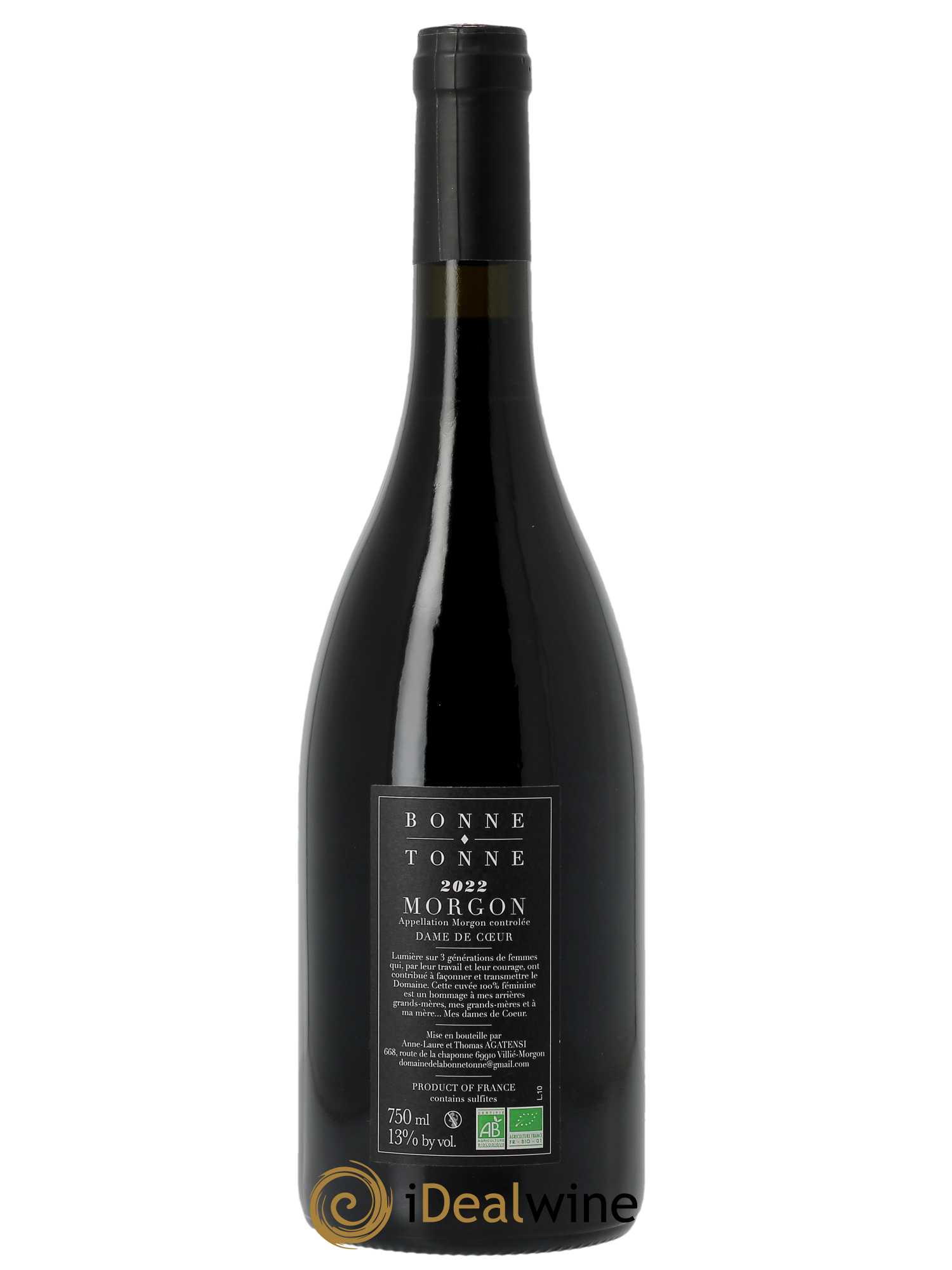 Morgon Dames de Coeur La Bonne Tonne  2022 - Lot of 1 bottle - 1