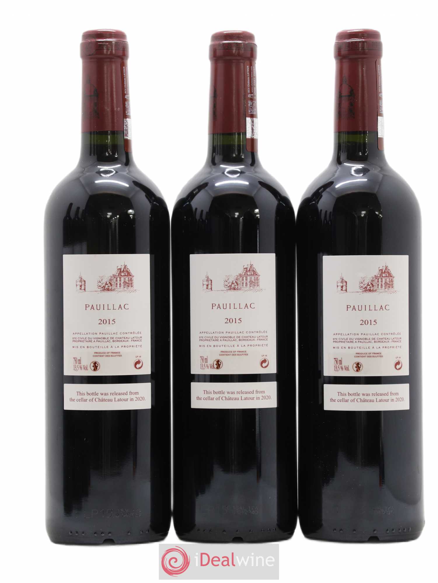Pauillac de Château Latour 2015 - Lot de 6 bouteilles - 2