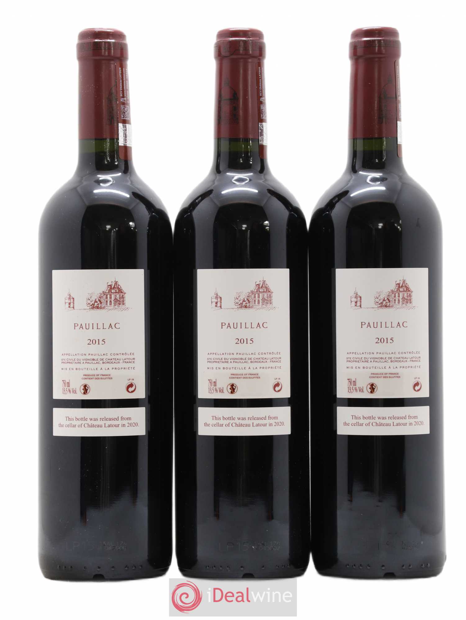 Pauillac de Château Latour 2015 - Lot de 6 bouteilles - 4