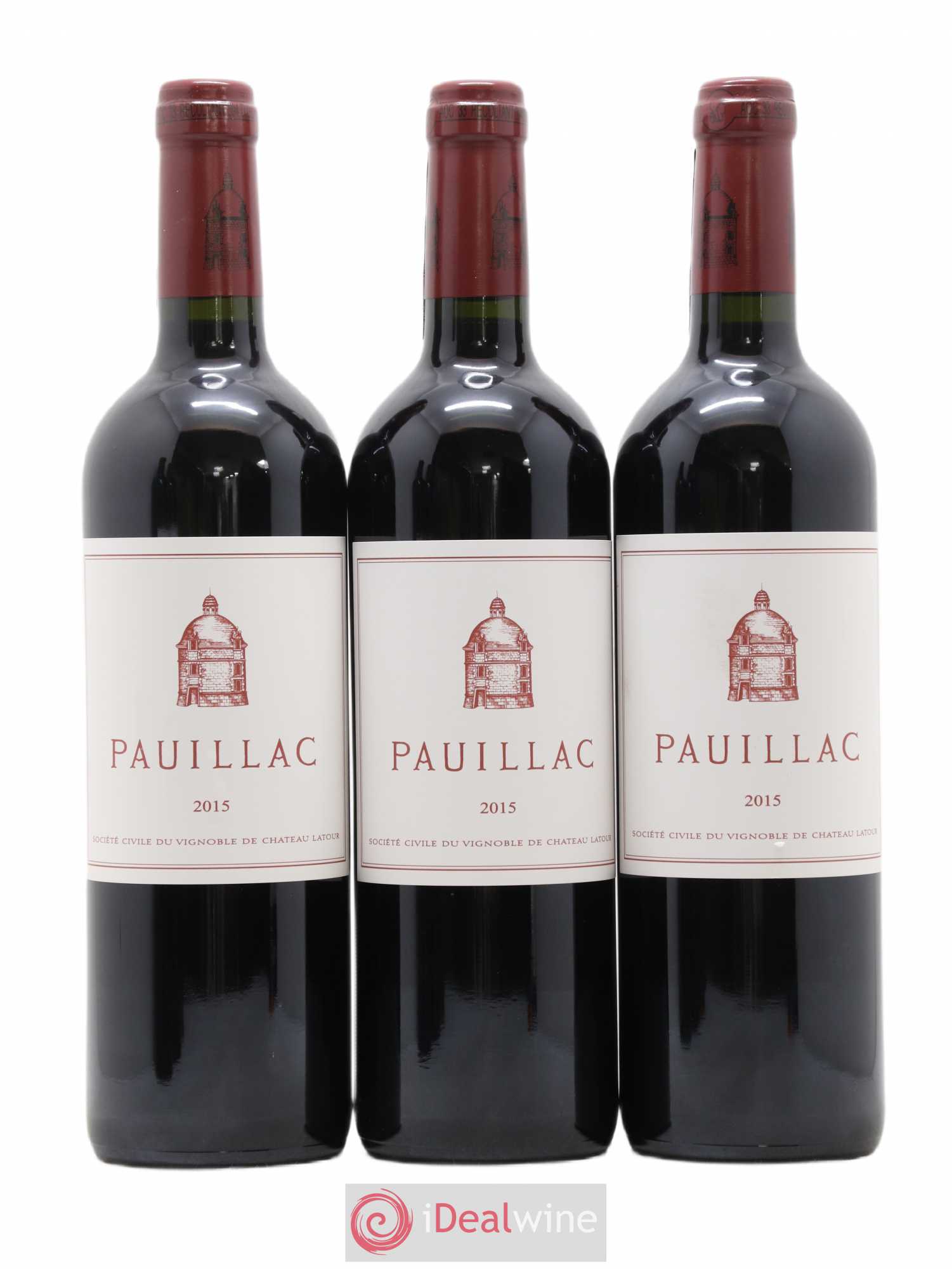 Pauillac de Château Latour 2015 - Lot de 3 bouteilles - 0