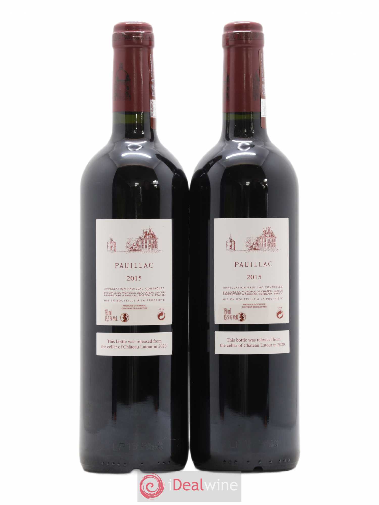 Pauillac de Château Latour 2015 - Lot de 2 bouteilles - 1