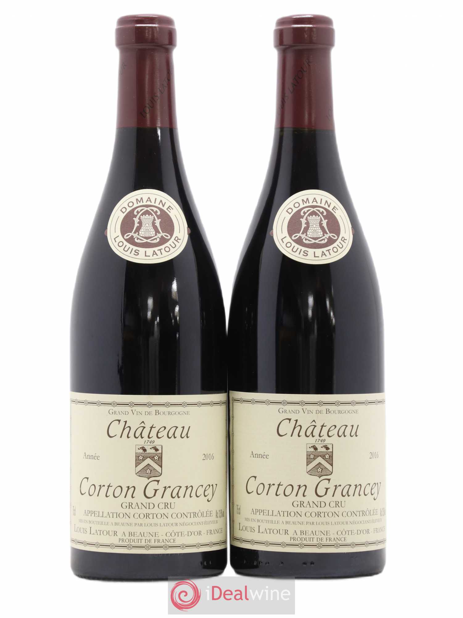 Corton Grand Cru Château Corton Grancey Louis Latour 2016 - Lot de 2 bouteilles - 0