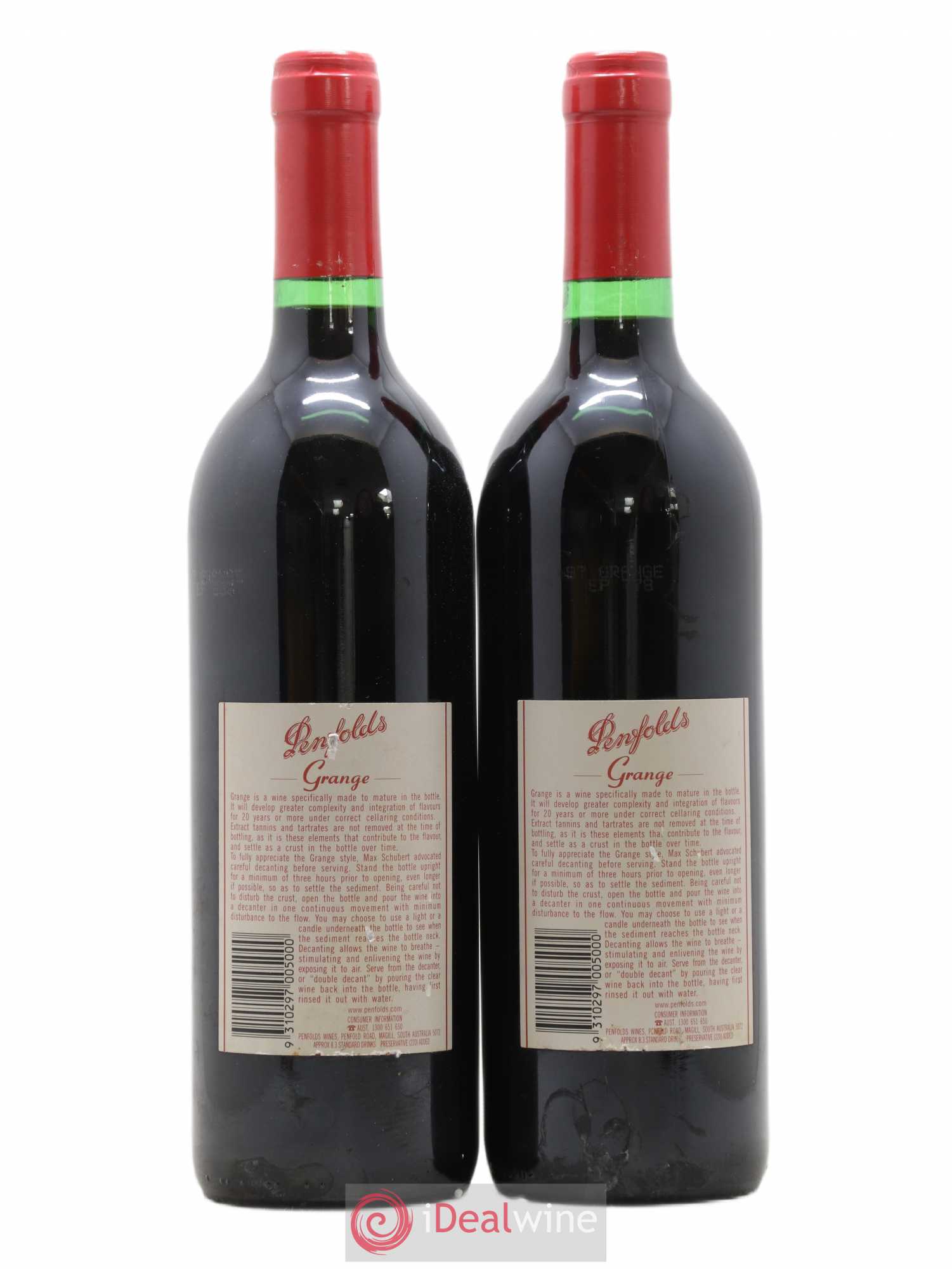 Australie Barossa Valley Penfold's Grange Bin 95 Penfolds Wines 1997 - Posten von 2 Flaschen - 1