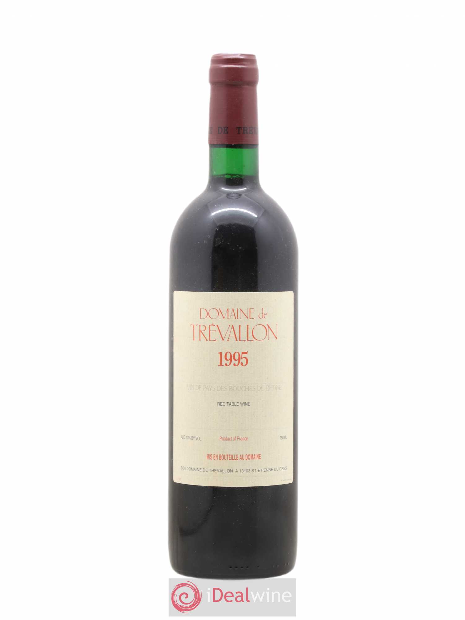 VDP Bouches du Rhône Trévallon (Domaine de) Eloi Dürrbach 1995 - Lot de 1 bouteille - 0