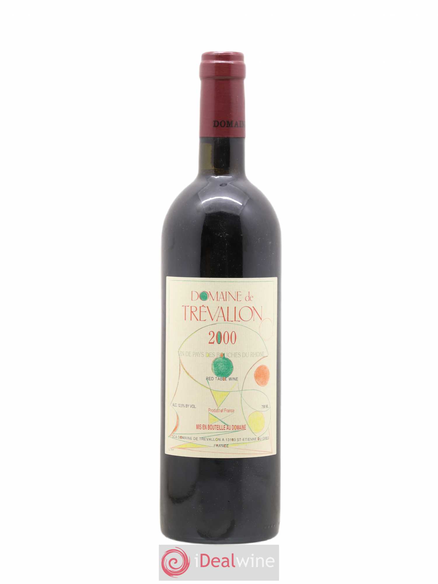 VDP Bouches du Rhône Trévallon (Domaine de) Eloi Dürrbach 2000 - Lot de 1 bouteille - 0