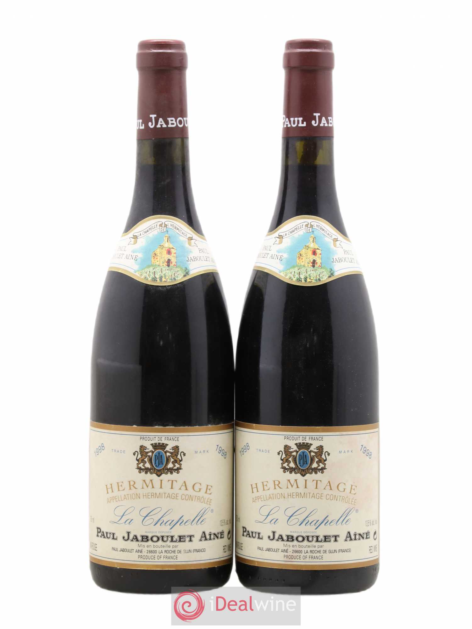 Hermitage La Chapelle Paul Jaboulet Ainé 1998 - Lot de 2 bouteilles - 0