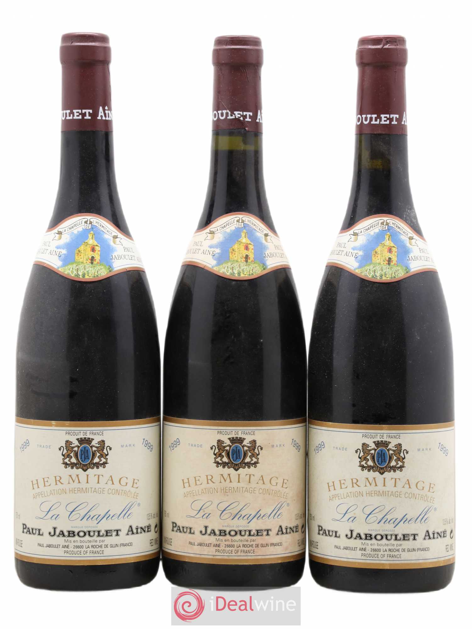 Hermitage La Chapelle Paul Jaboulet Ainé 1999 - Lot de 3 bouteilles - 0