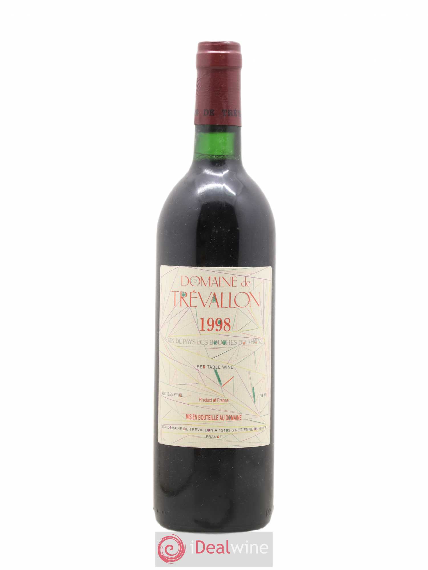 VDP Bouches du Rhône Trévallon (Domaine de) Eloi Dürrbach 1998 - Lot de 1 bouteille - 0