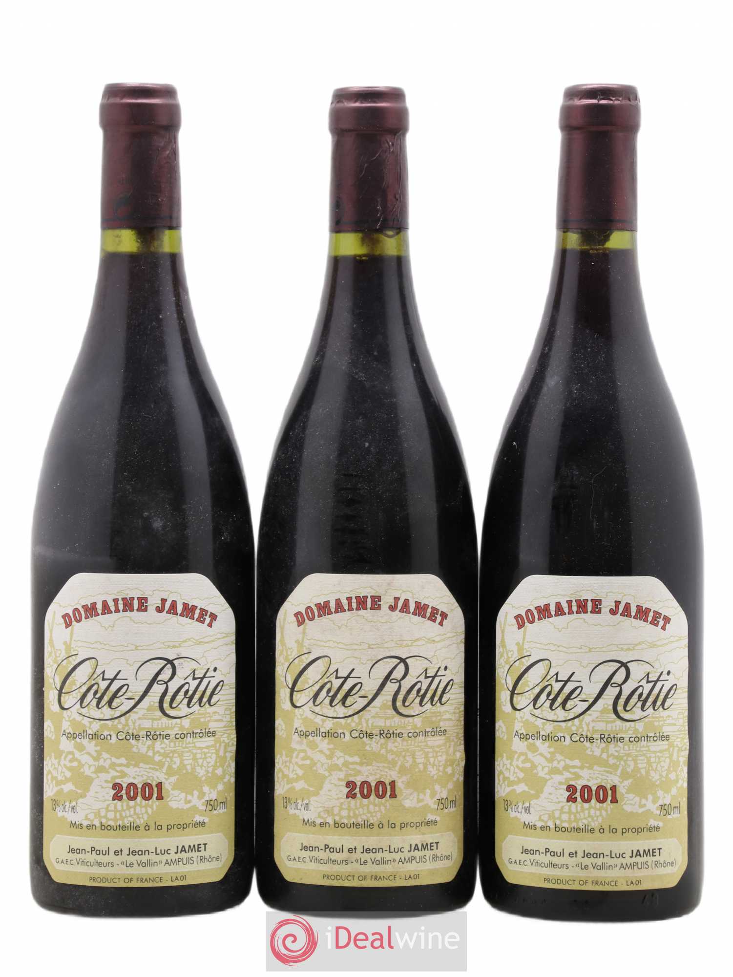 Côte-Rôtie Jamet (Domaine) 2001 - Lot de 3 bouteilles - 0