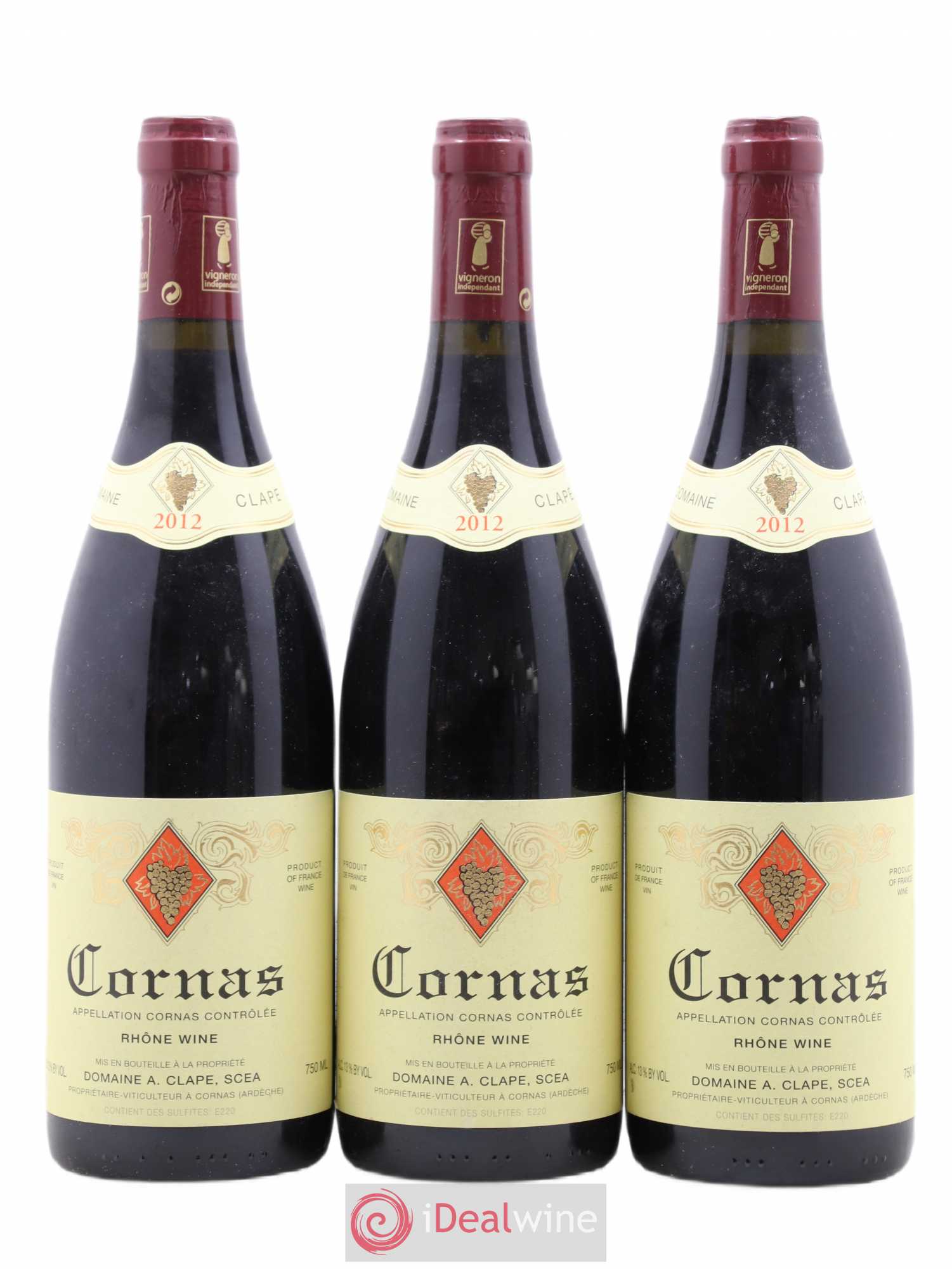 Cornas Auguste Clape 2012 - Lot de 3 bouteilles - 0
