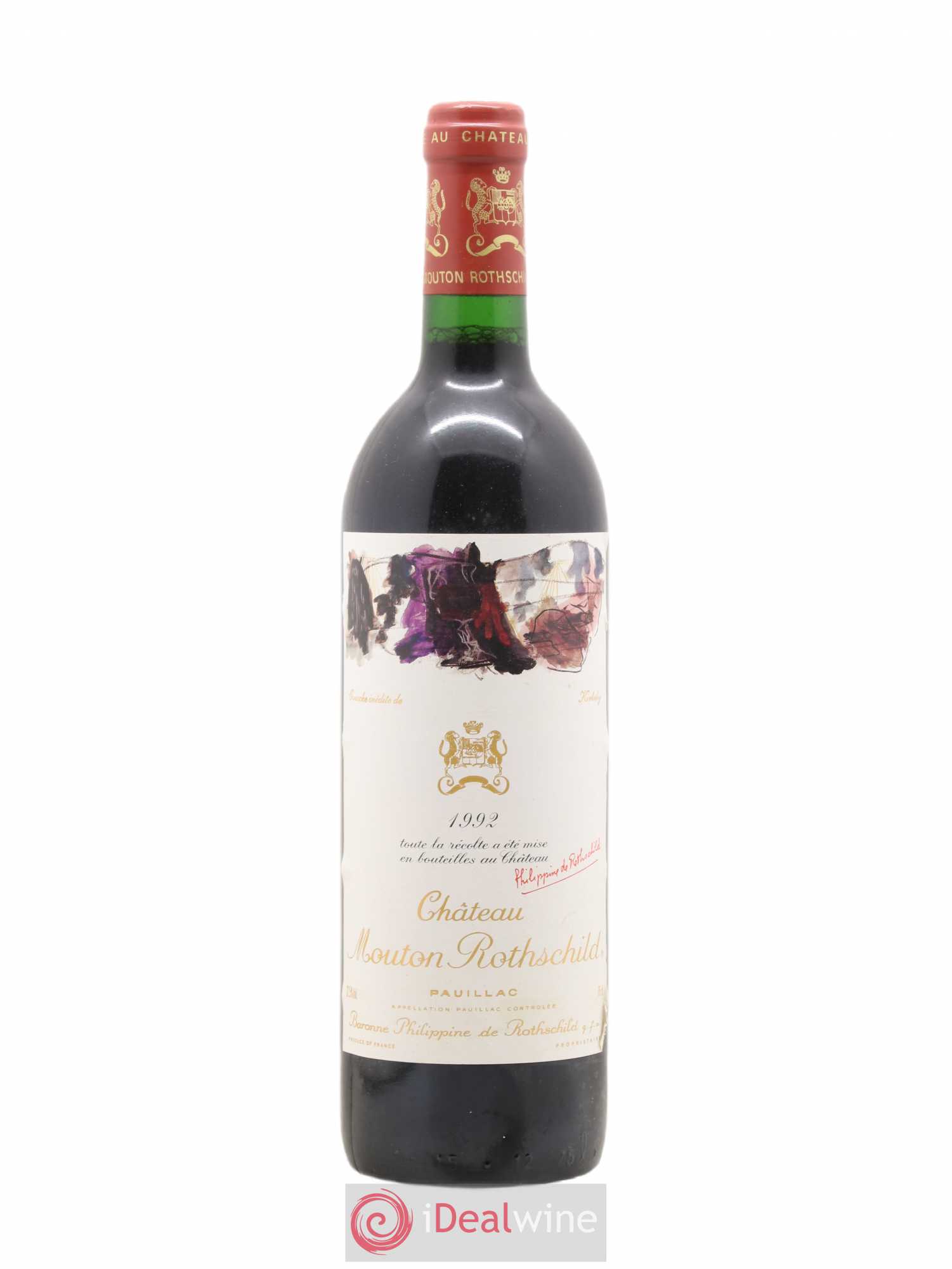 Château Mouton Rothschild 1er Grand Cru Classé 1992 - Lot de 1 bouteille - 0