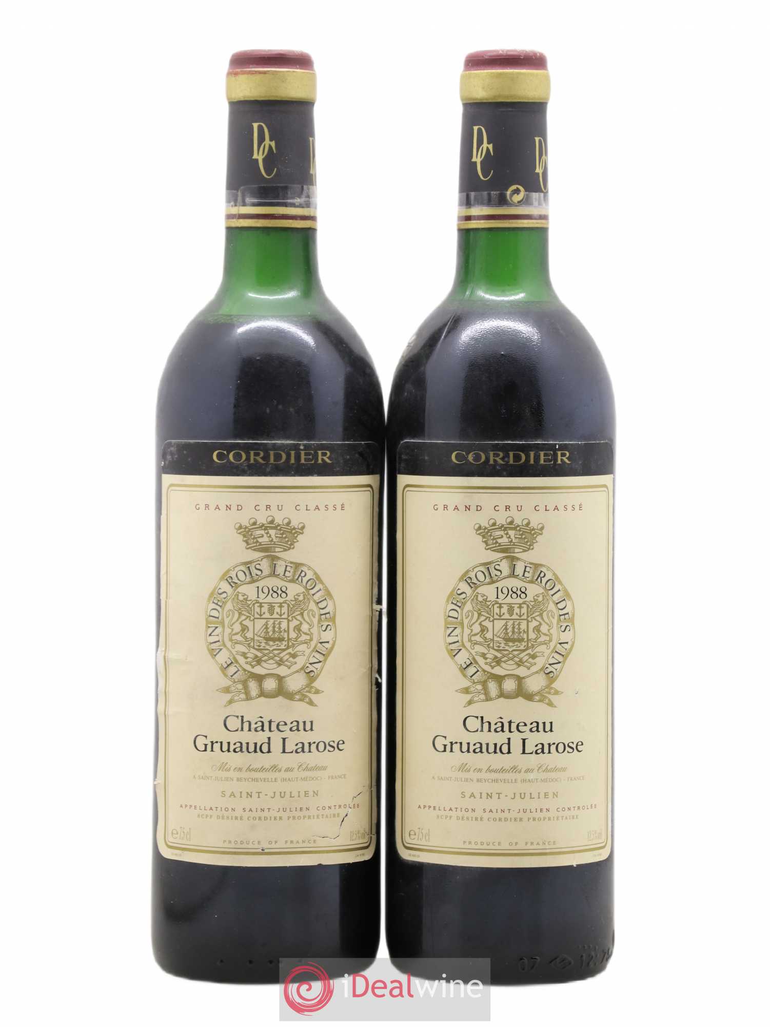 Château Gruaud Larose 2ème Grand Cru Classé 1988 - Lot de 2 bouteilles - 0