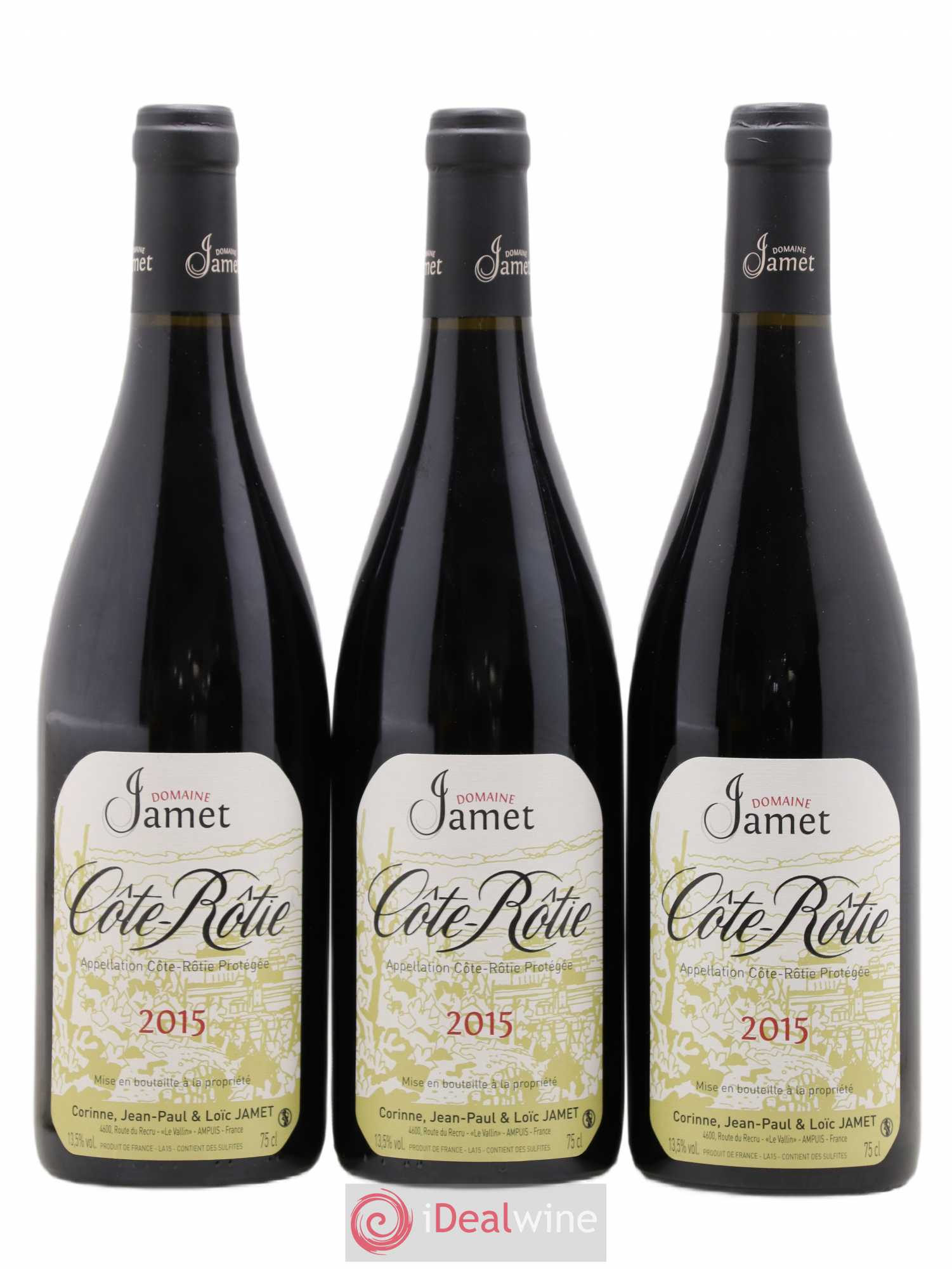 Côte-Rôtie Jamet (Domaine) 2015 - Lot de 3 bouteilles - 0
