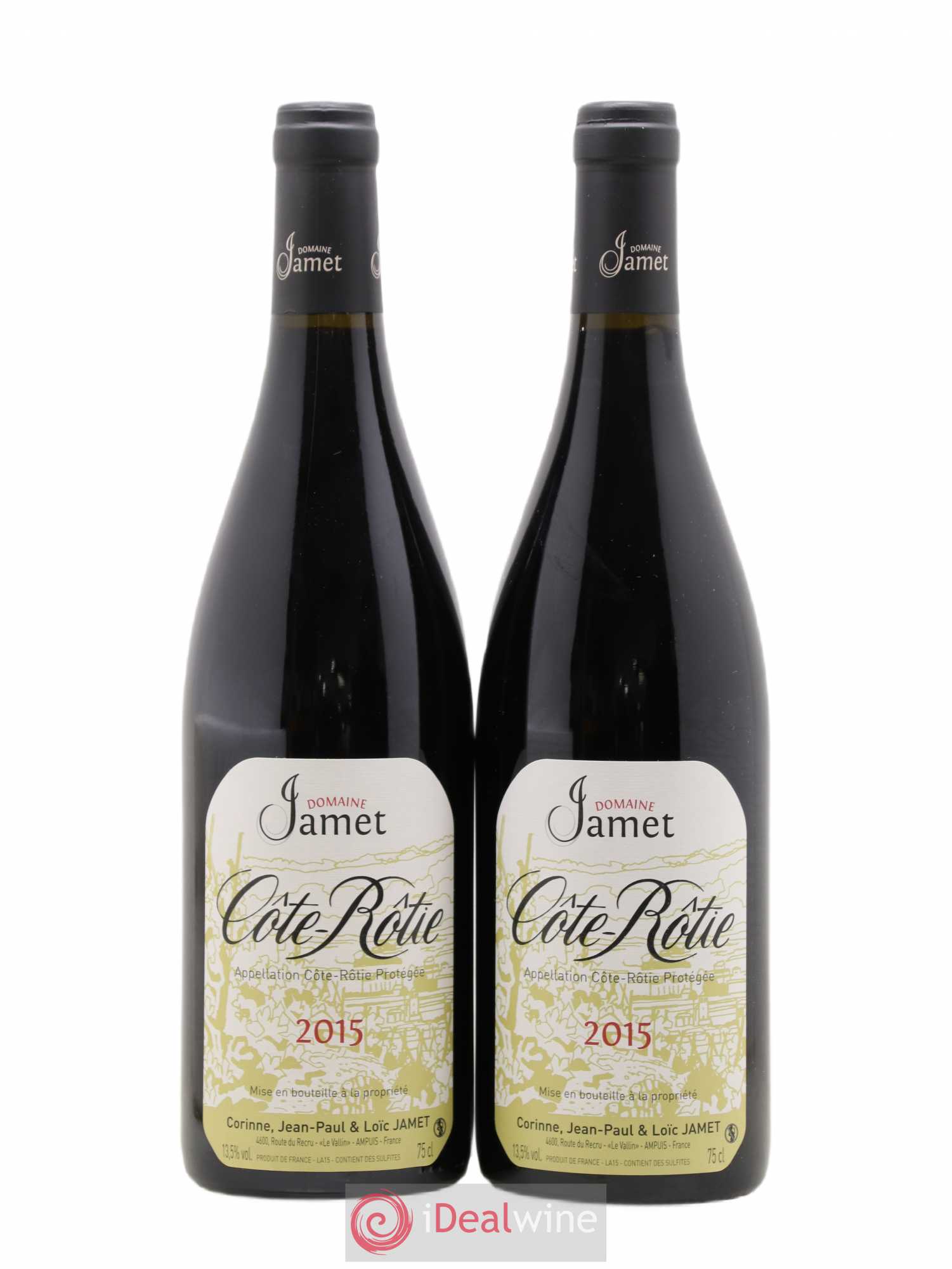 Côte-Rôtie Jamet (Domaine) 2015 - Lot de 2 bouteilles - 0