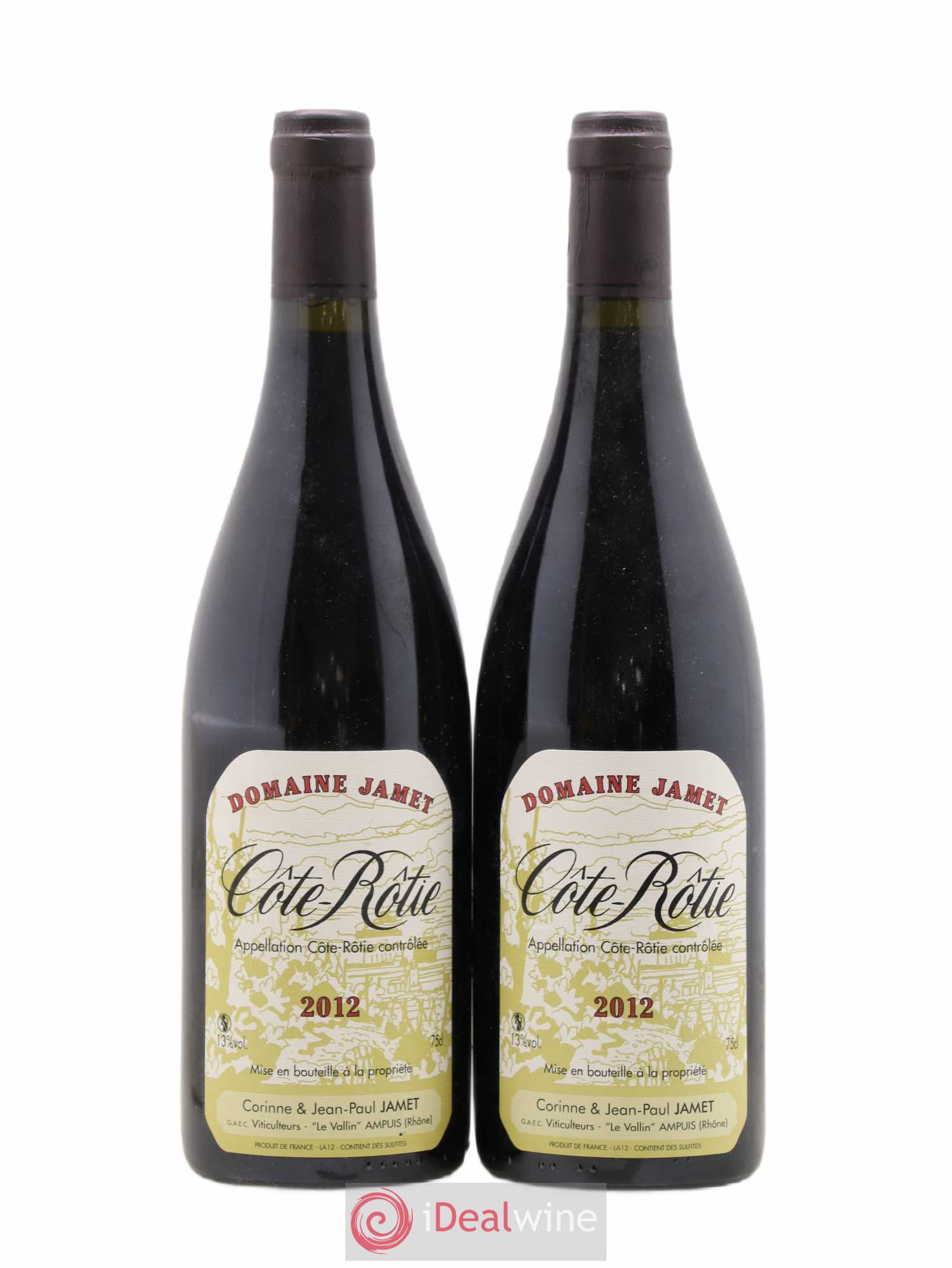 Côte-Rôtie Jamet (Domaine) 2012 - Lot de 2 bouteilles - 0