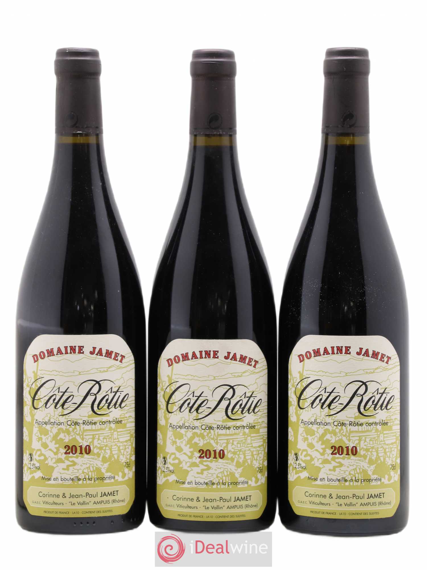 Côte-Rôtie Jamet (Domaine) 2010 - Lot de 3 bouteilles - 0