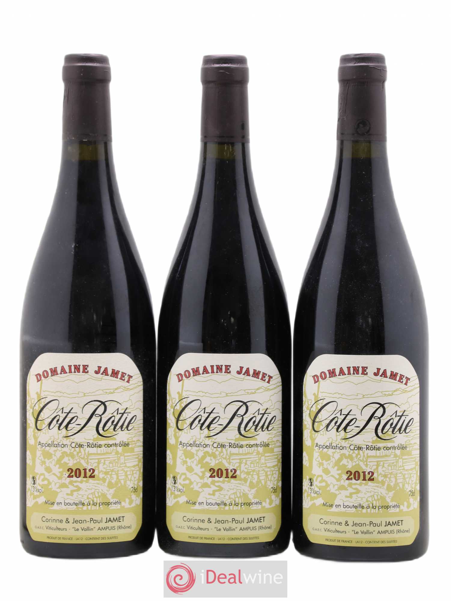 Côte-Rôtie Jamet (Domaine) 2012 - Lot de 3 bouteilles - 0