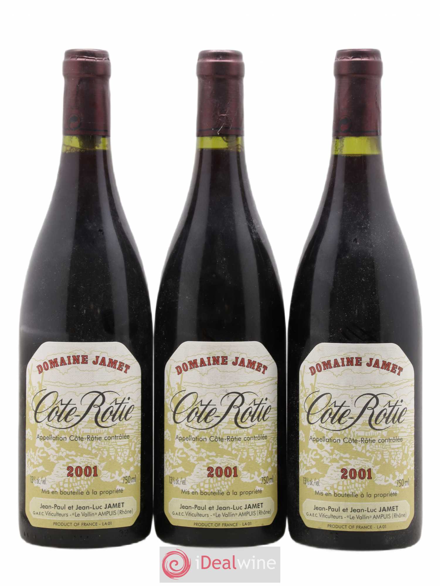 Côte-Rôtie Jamet (Domaine) 2001 - Lot de 3 bouteilles - 0