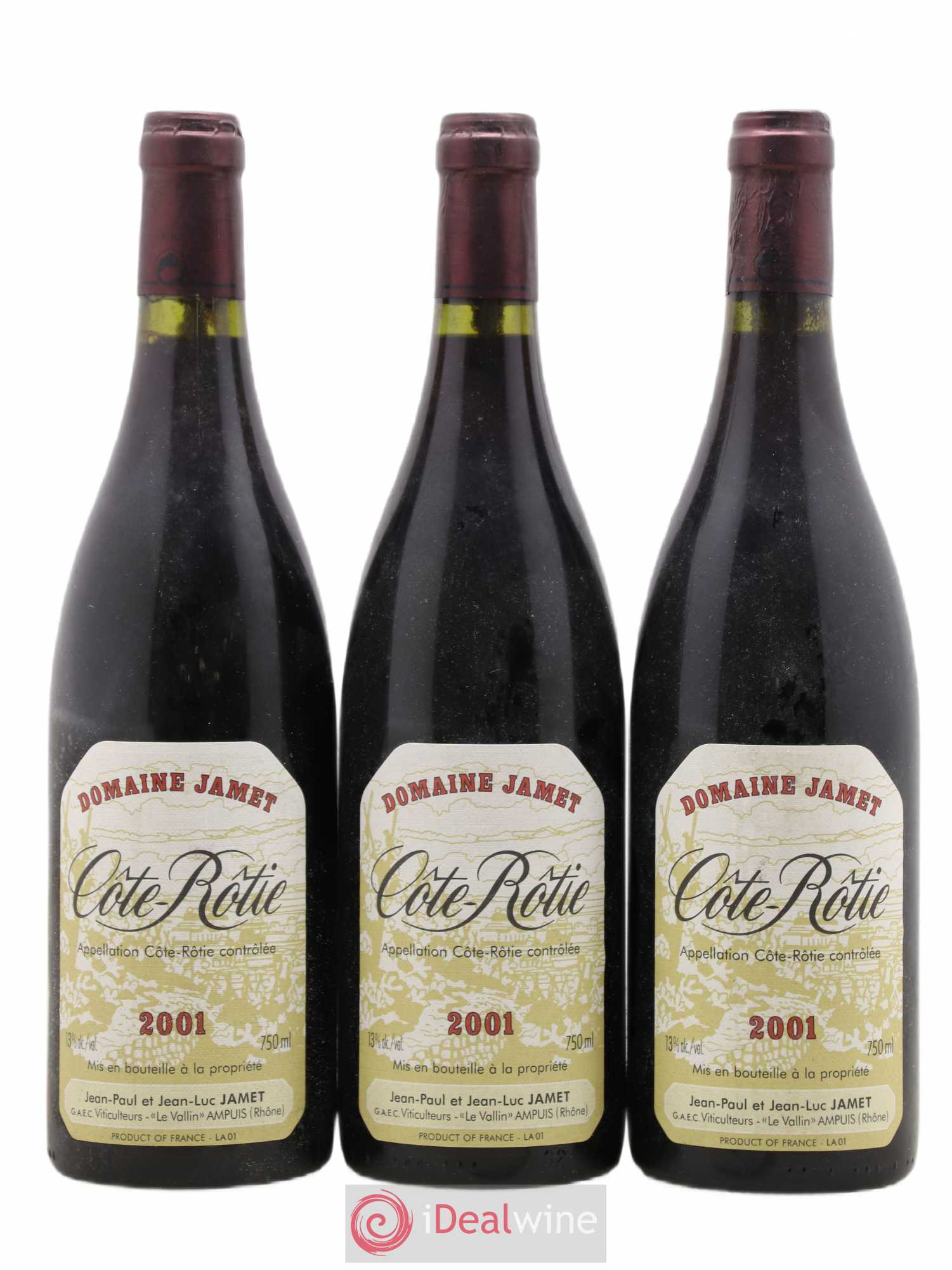 Côte-Rôtie Jamet (Domaine) 2001 - Lot de 3 bouteilles - 0