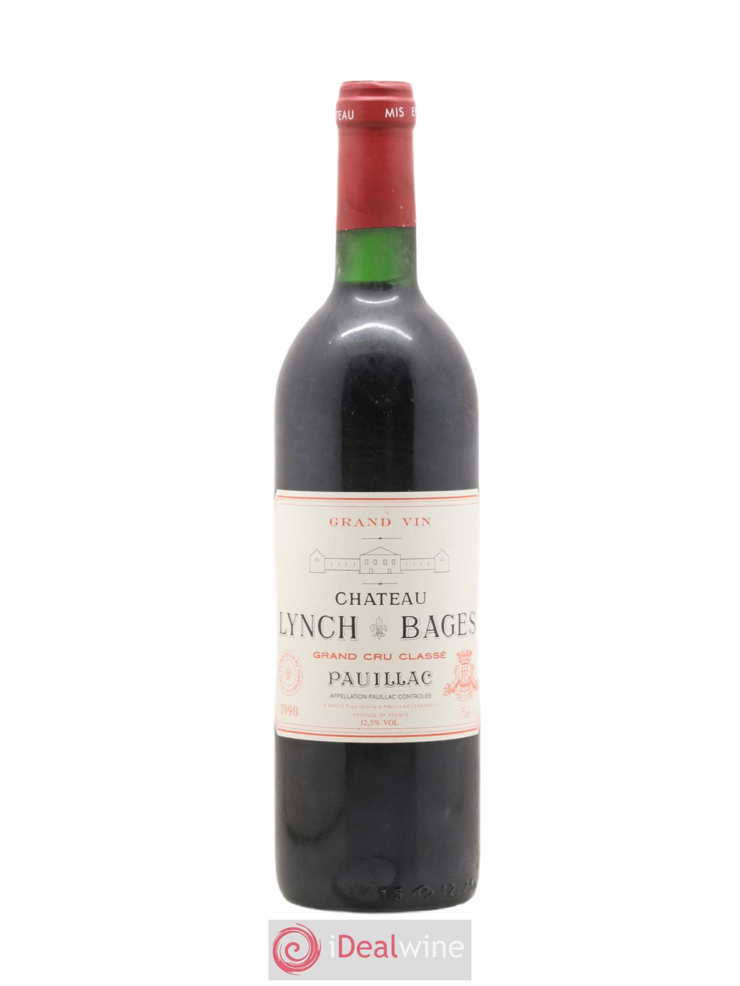 Château Lynch Bages 5ème Grand Cru Classé 1990 - Lot de 1 bouteille - 0