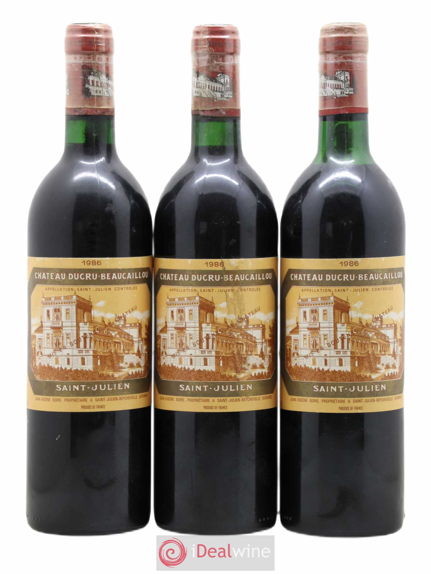 Château Ducru Beaucaillou 2ème Grand Cru Classé 1986 - Lot de 3 bouteilles - 0