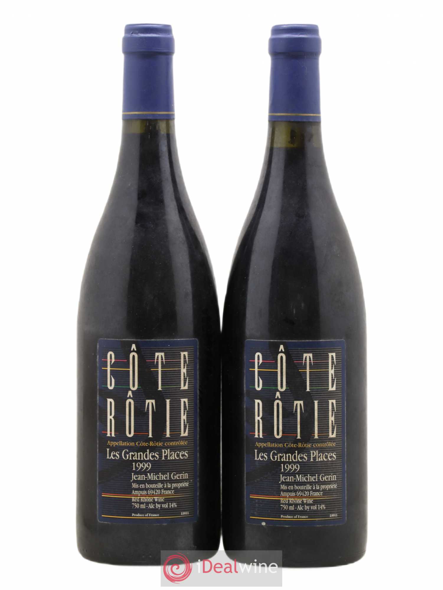 Côte-Rôtie Les Grandes Places Jean-Michel Gerin 1999 - Lot de 2 bouteilles - 0
