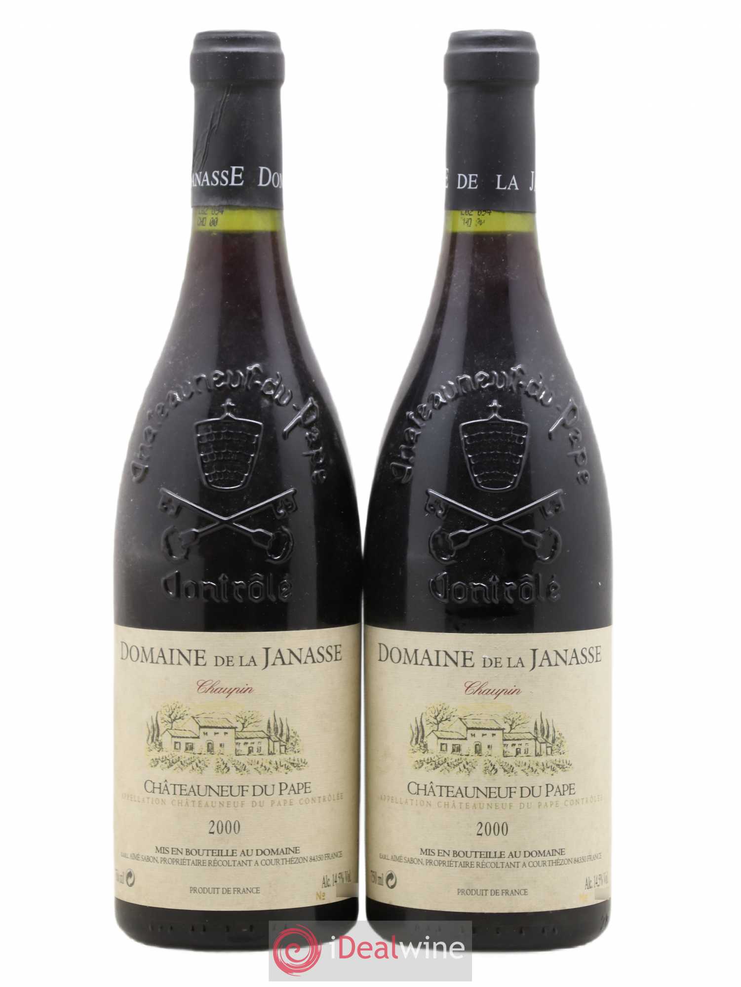 Châteauneuf-du-Pape Cuvée Chaupin La Janasse (Domaine de) 2000 - Lot de 2 bouteilles - 0