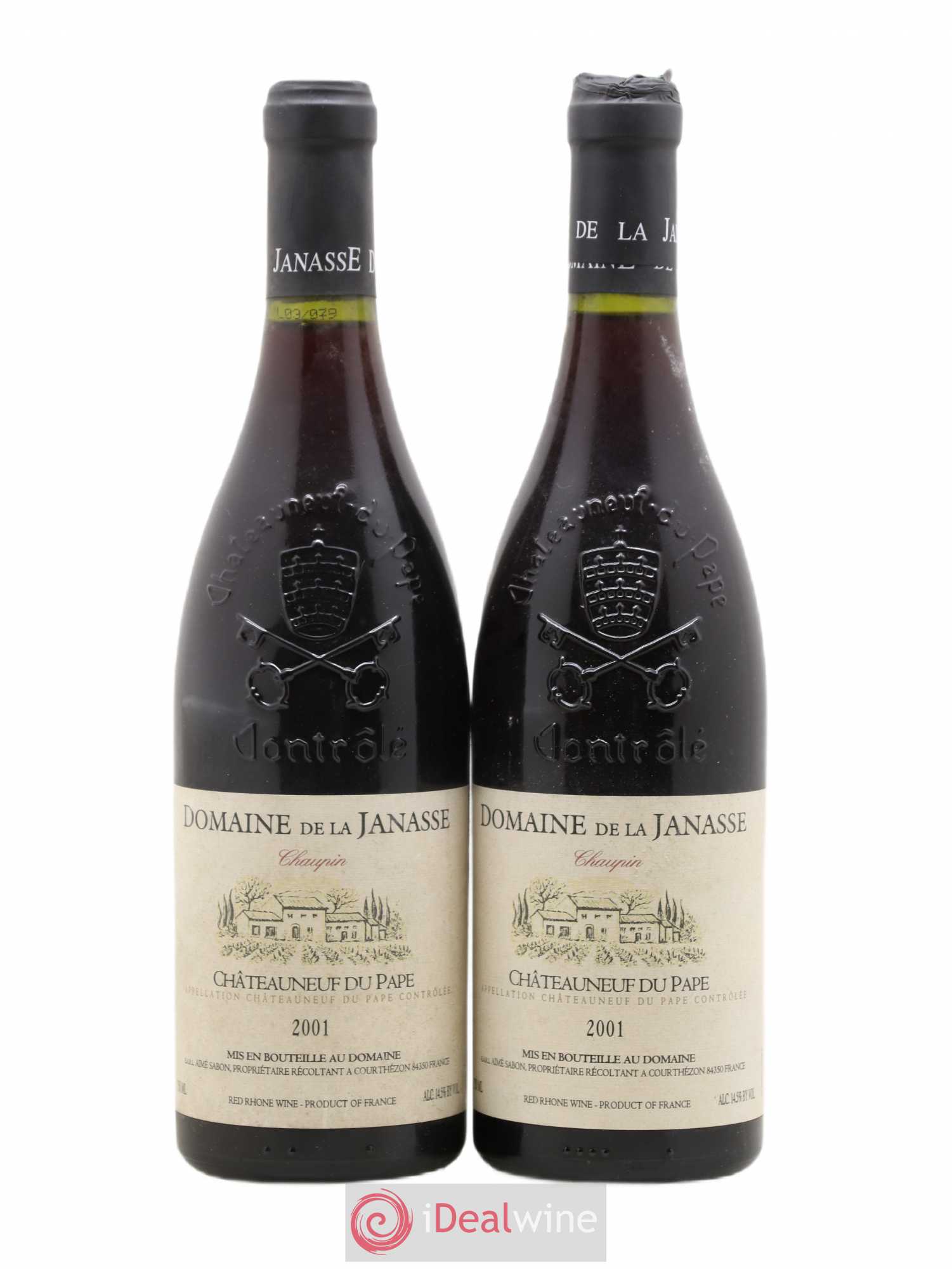Châteauneuf-du-Pape Cuvée Chaupin La Janasse (Domaine de) 2001 - Lot de 2 bouteilles - 0