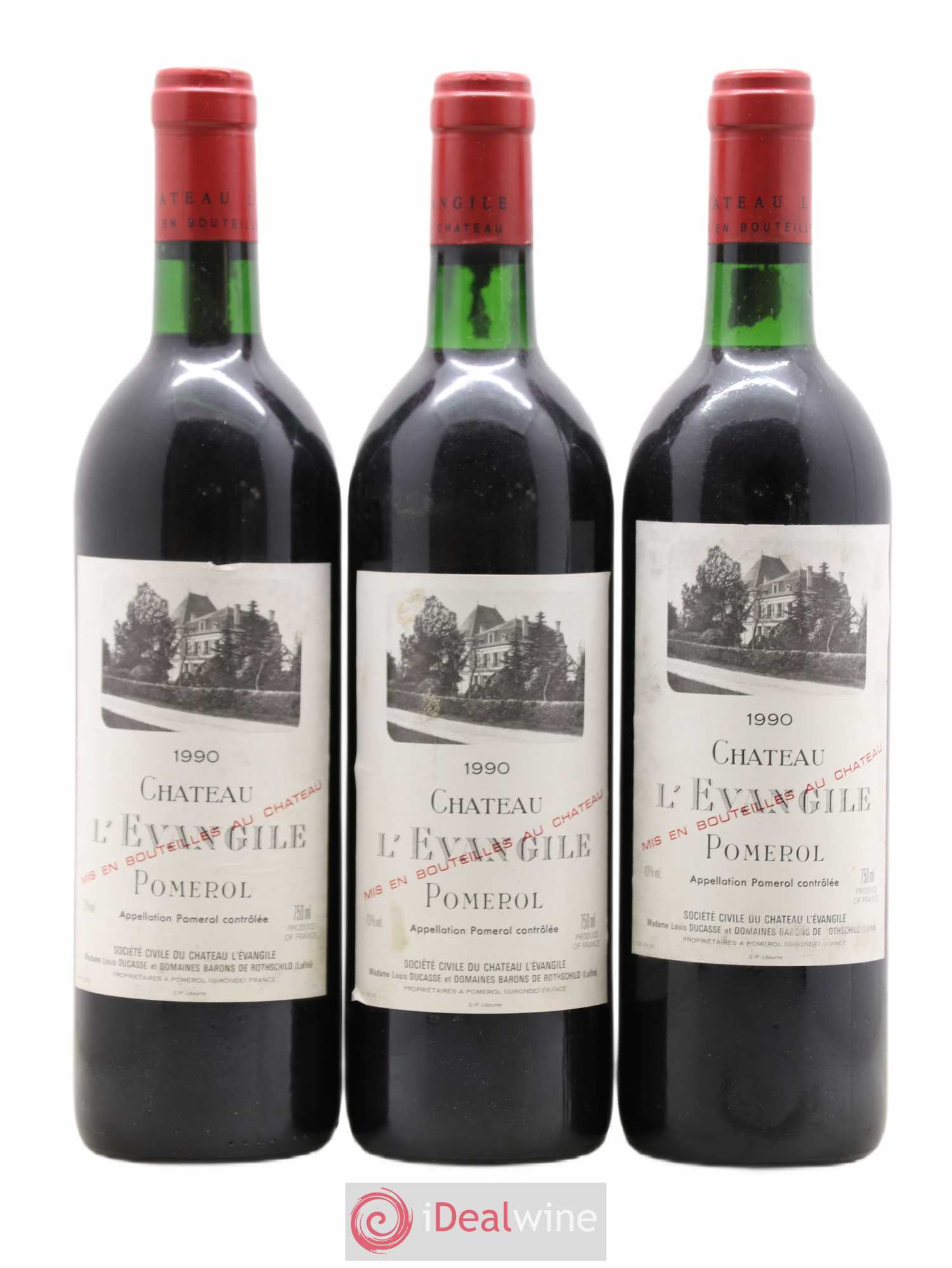 Château l' Évangile 1990 - Lot de 12 bouteilles - 3