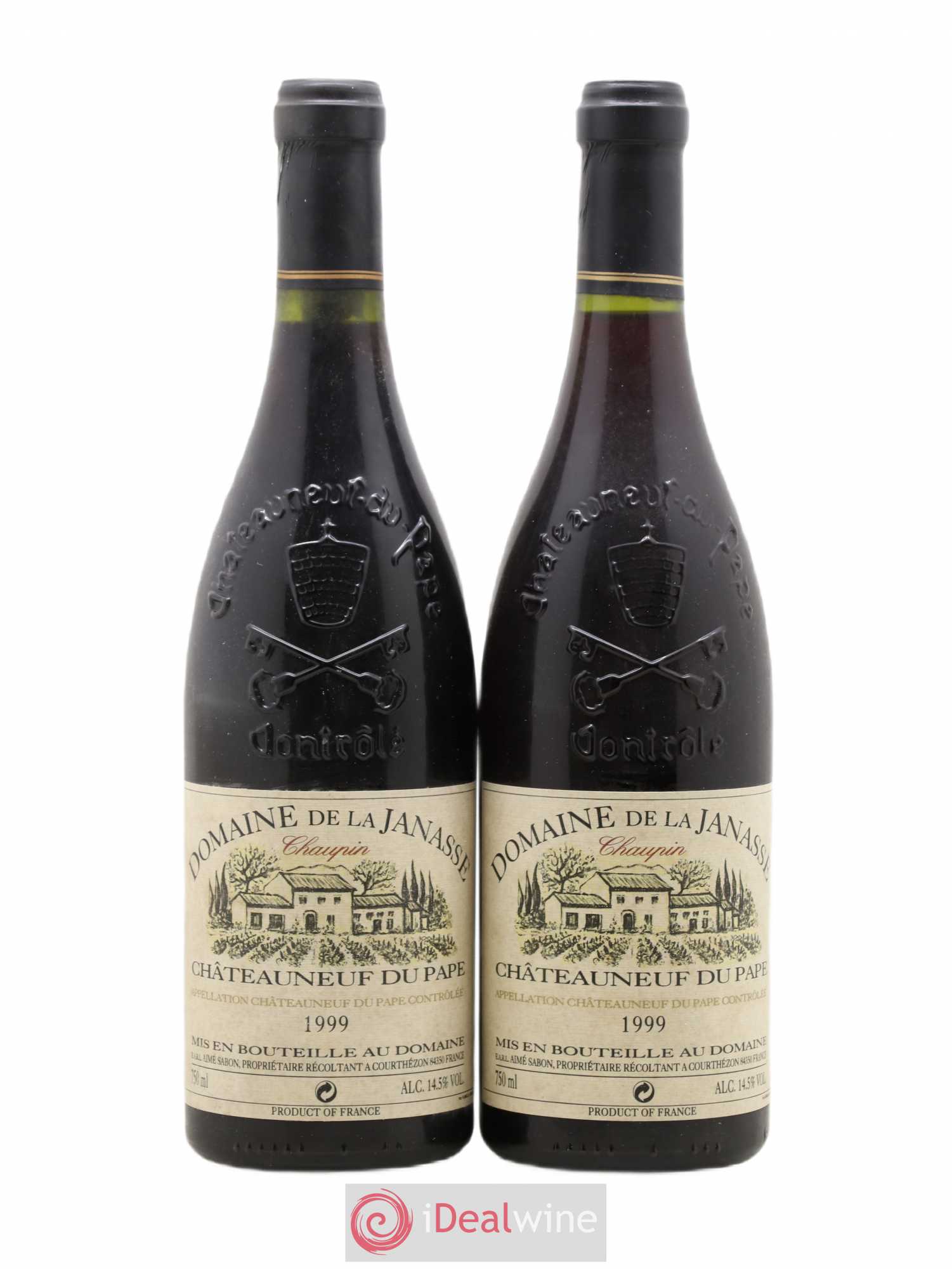Châteauneuf-du-Pape Cuvée Chaupin La Janasse (Domaine de) 1999 - Lot de 2 bouteilles - 0