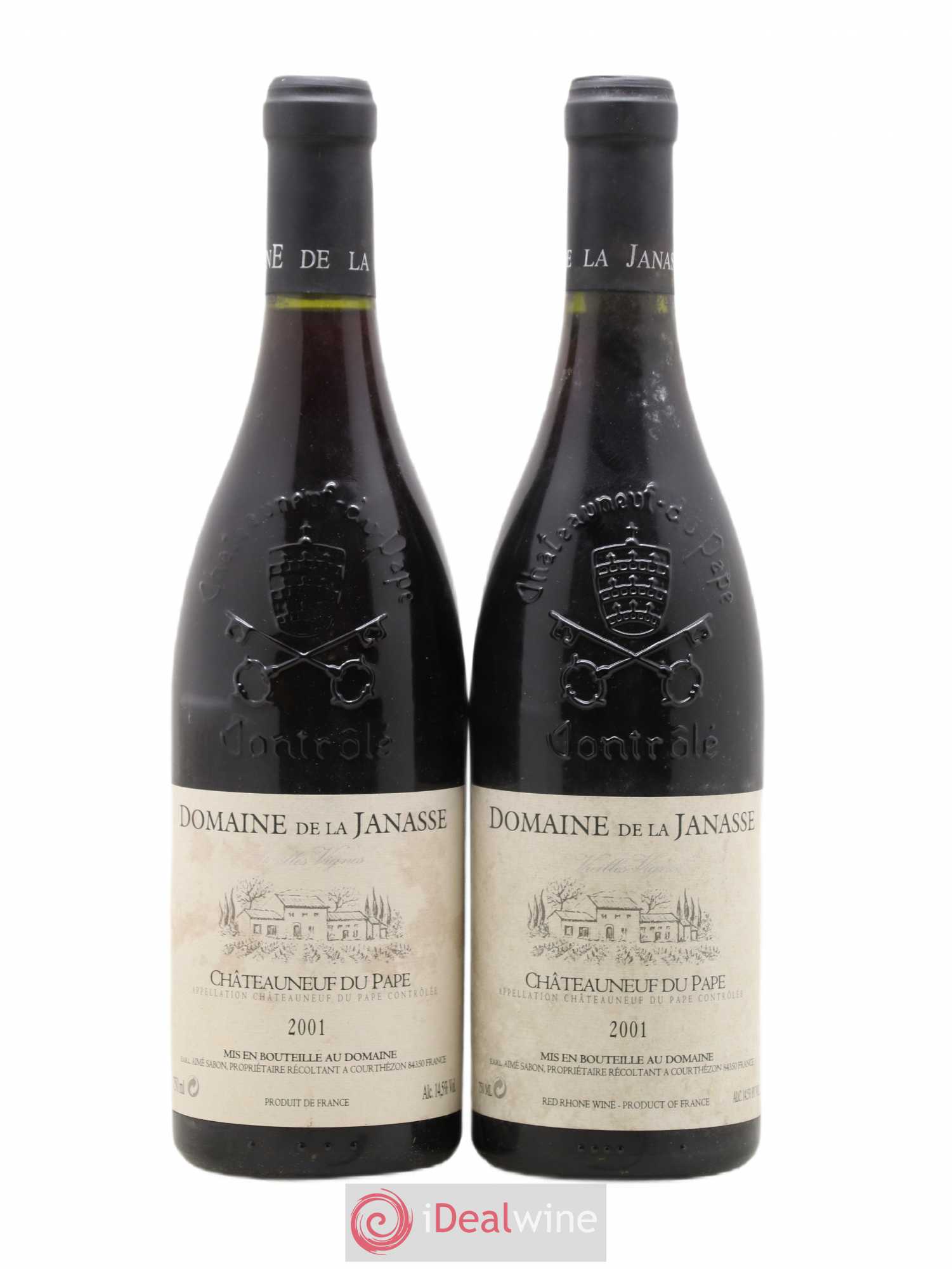Châteauneuf-du-Pape Cuvée Vieilles Vignes La Janasse (Domaine de) 2001 - Lot de 2 bouteilles - 0