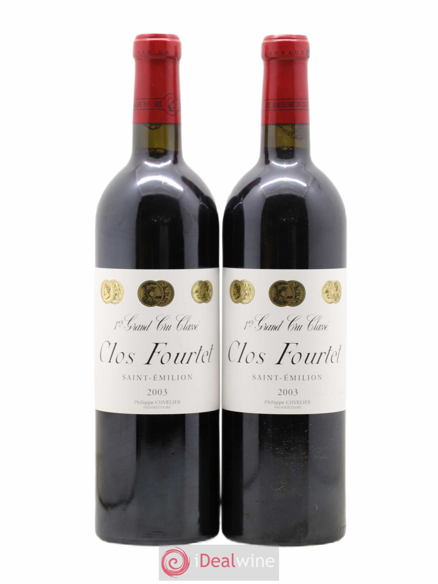 Clos Fourtet 1er Grand Cru Classé B 2003 - Lot de 2 bouteilles - 0